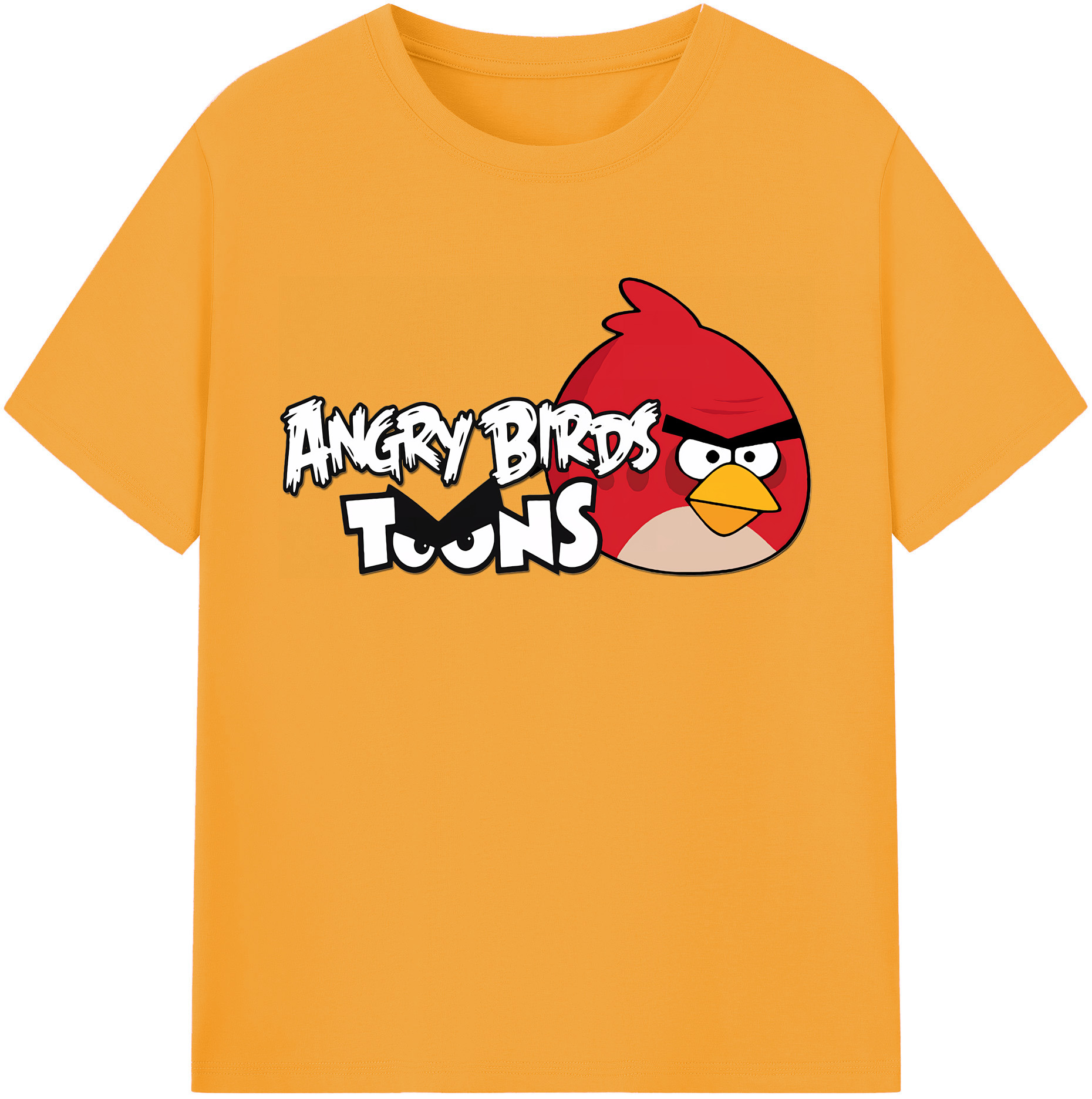 （画像用） Angry Birds アングリーバード レディースカジュアルプリントTシャツ（綿100％）