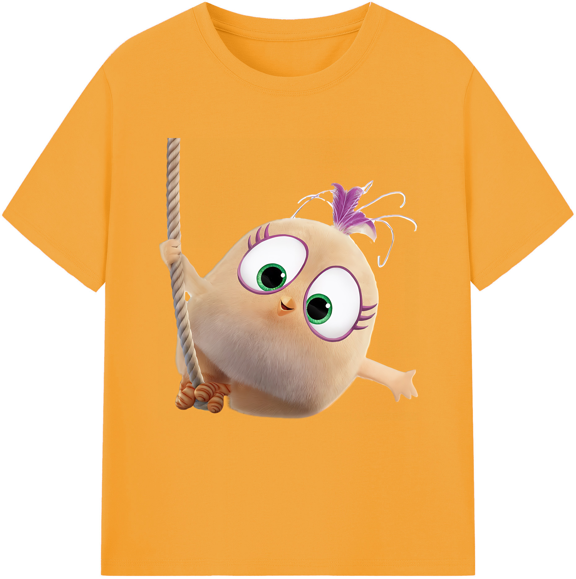 （画像用） Angry Birds アングリーバード レディースカジュアルプリントTシャツ（綿100％）