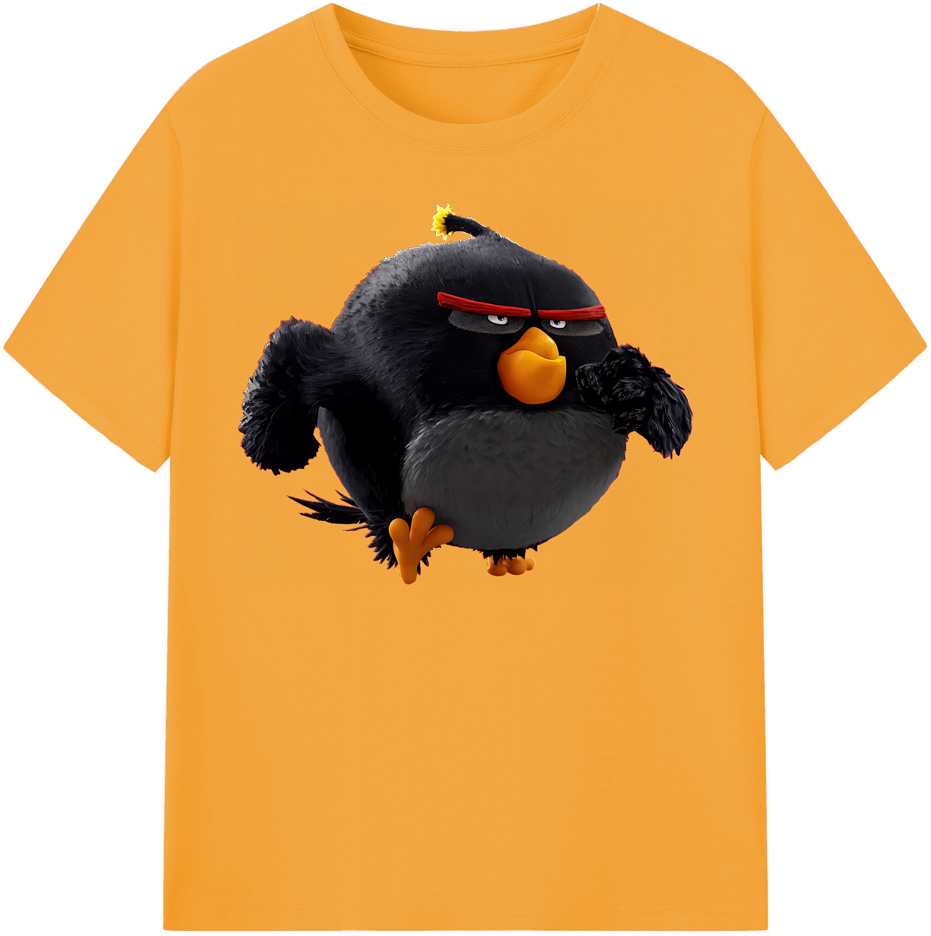 （画像用） Angry Birds アングリーバード レディースカジュアルプリントTシャツ（綿100％）