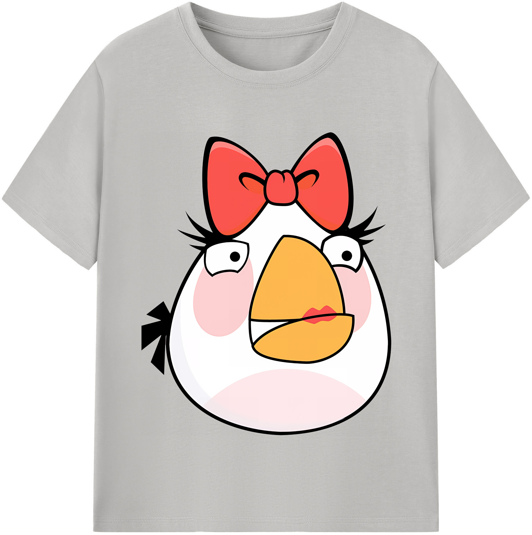 （画像用） Angry Birds アングリーバード レディースカジュアルプリントTシャツ（綿100％）