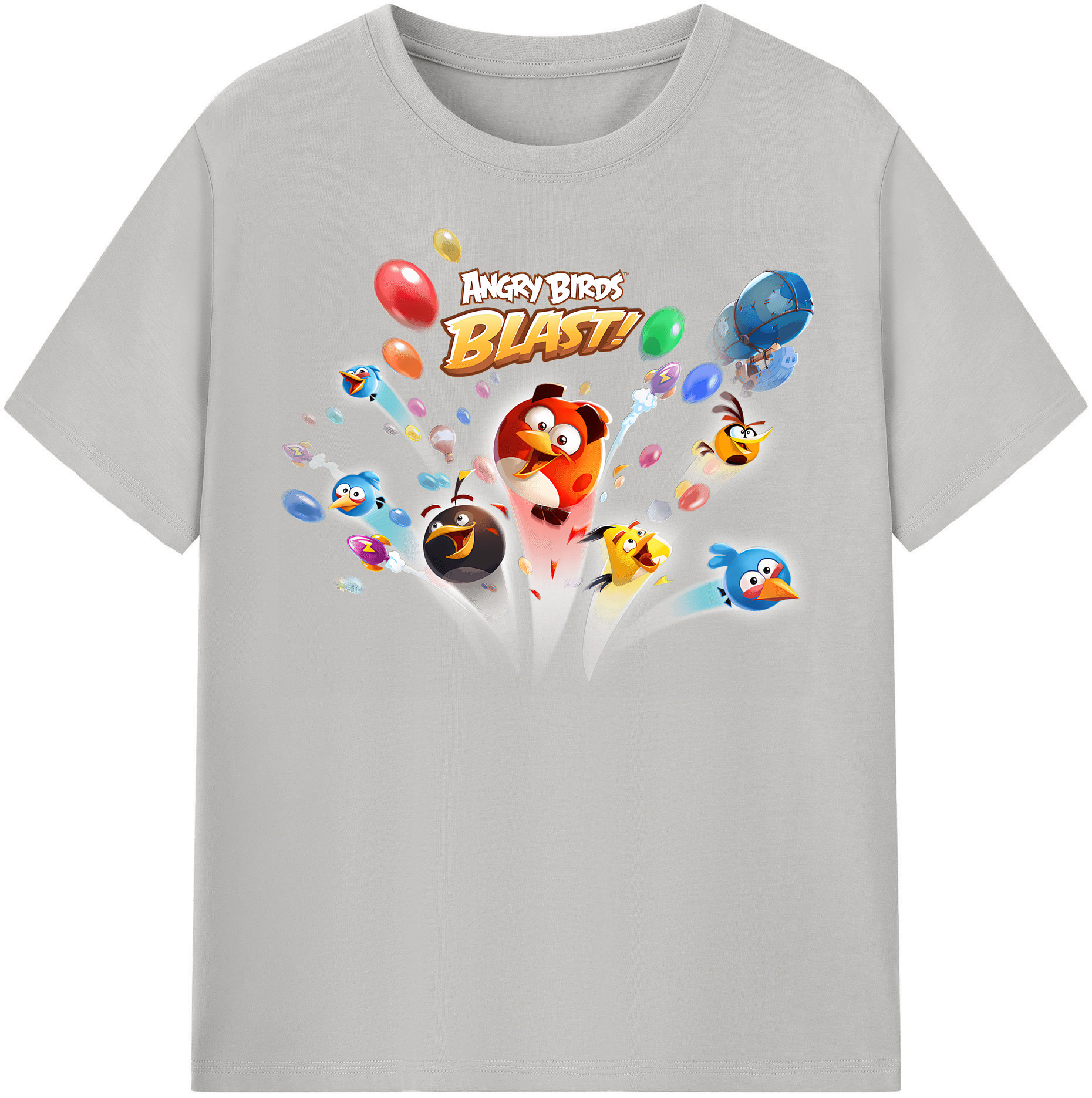 （画像用） Angry Birds アングリーバード レディースカジュアルプリントTシャツ（綿100％）