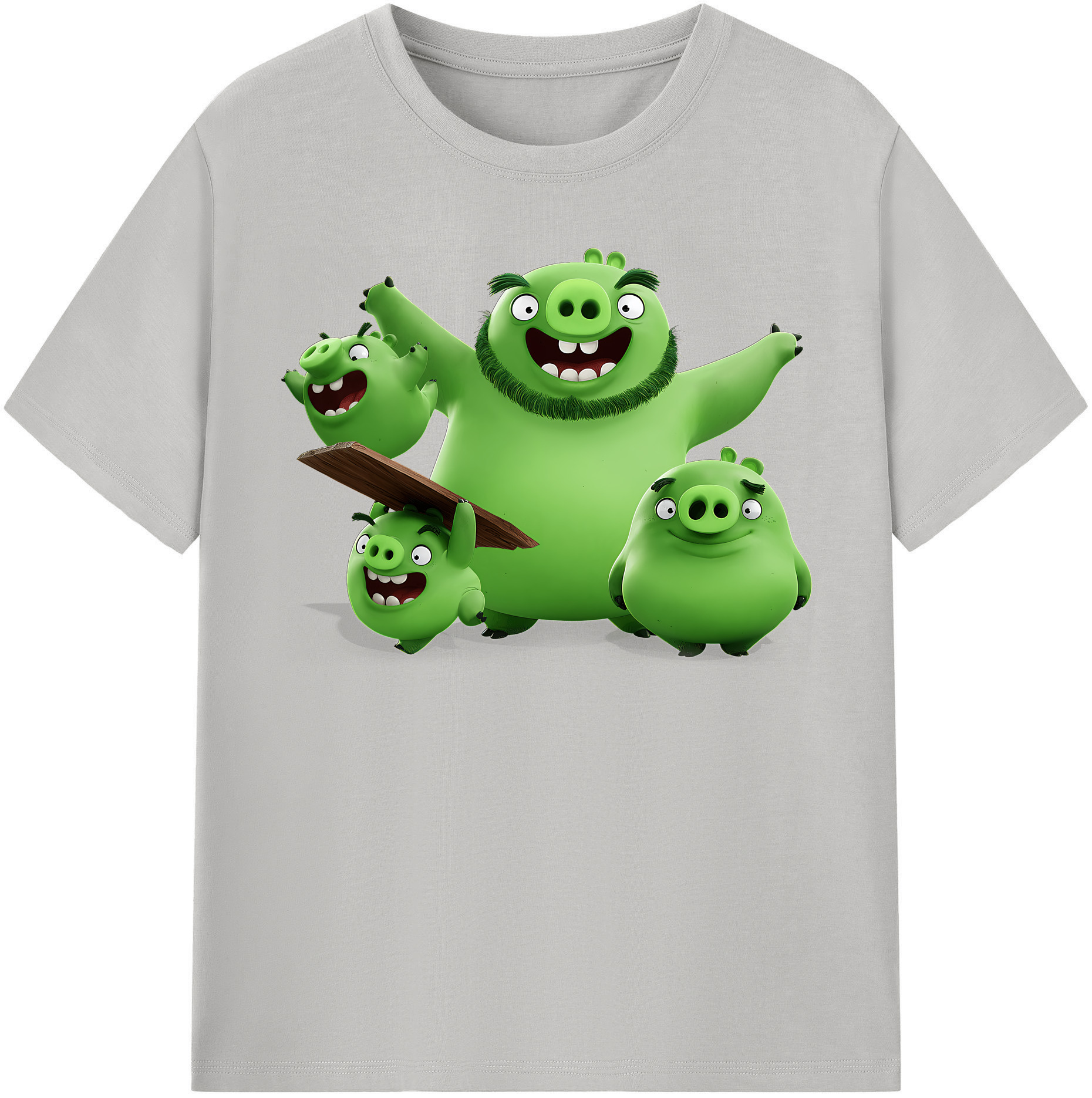 （画像用） Angry Birds アングリーバード レディースカジュアルプリントTシャツ（綿100％）