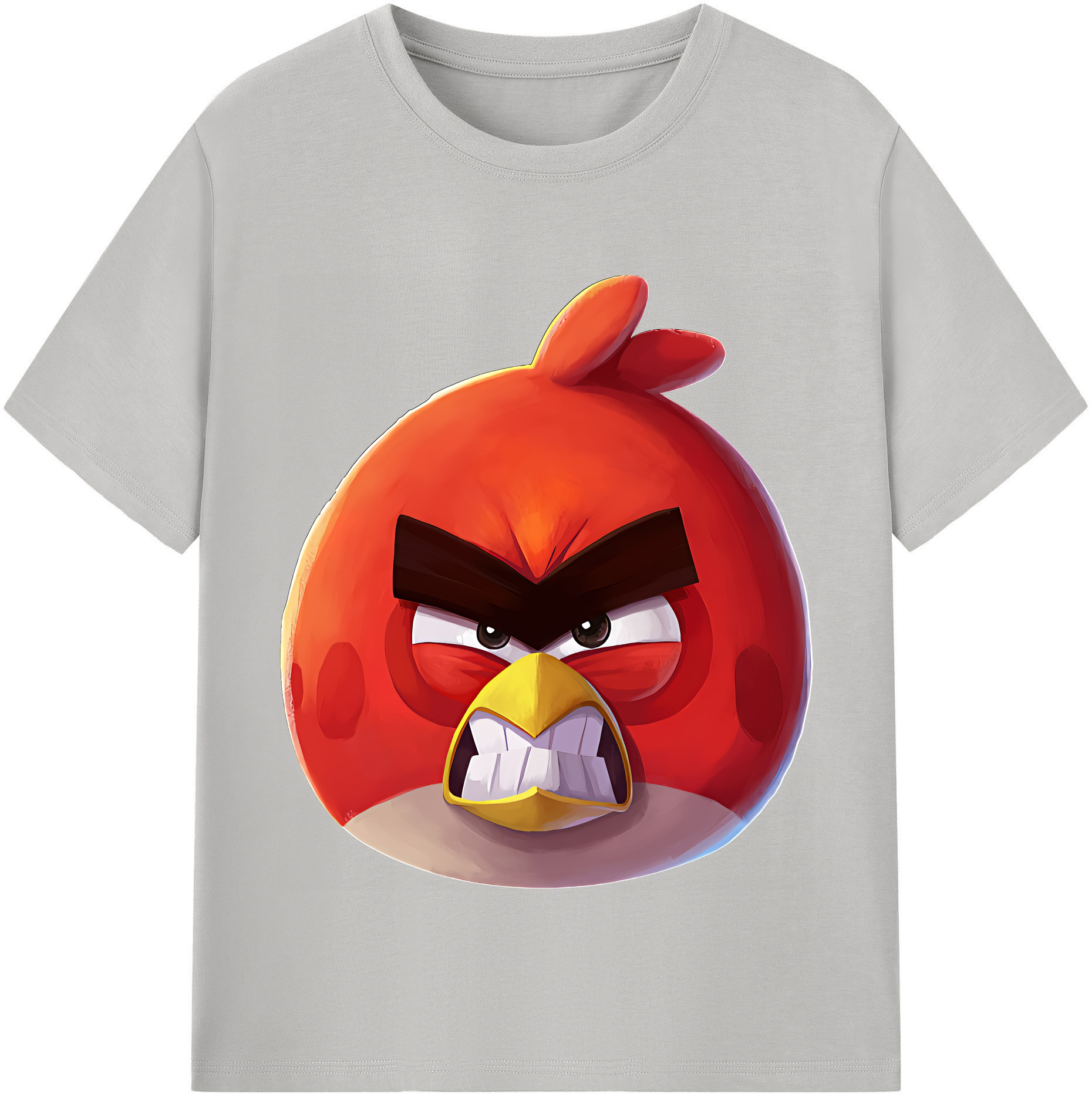（画像用） Angry Birds アングリーバード レディースカジュアルプリントTシャツ（綿100％）