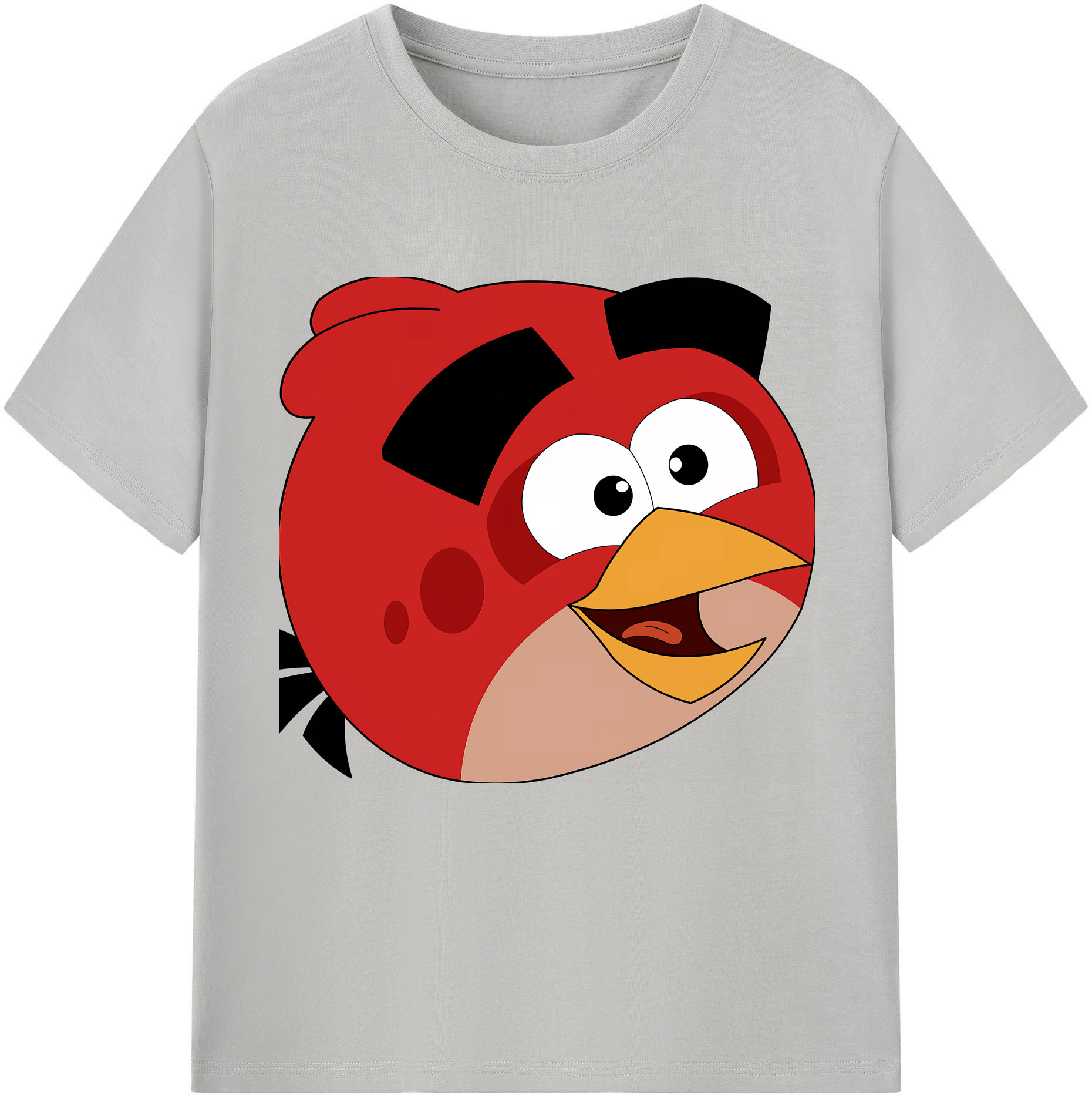 （画像用） Angry Birds アングリーバード レディースカジュアルプリントTシャツ（綿100％）