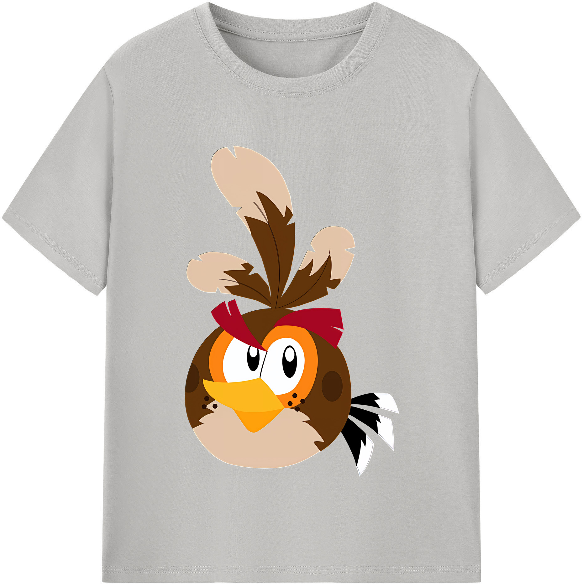 （画像用） Angry Birds アングリーバード レディースカジュアルプリントTシャツ（綿100％）
