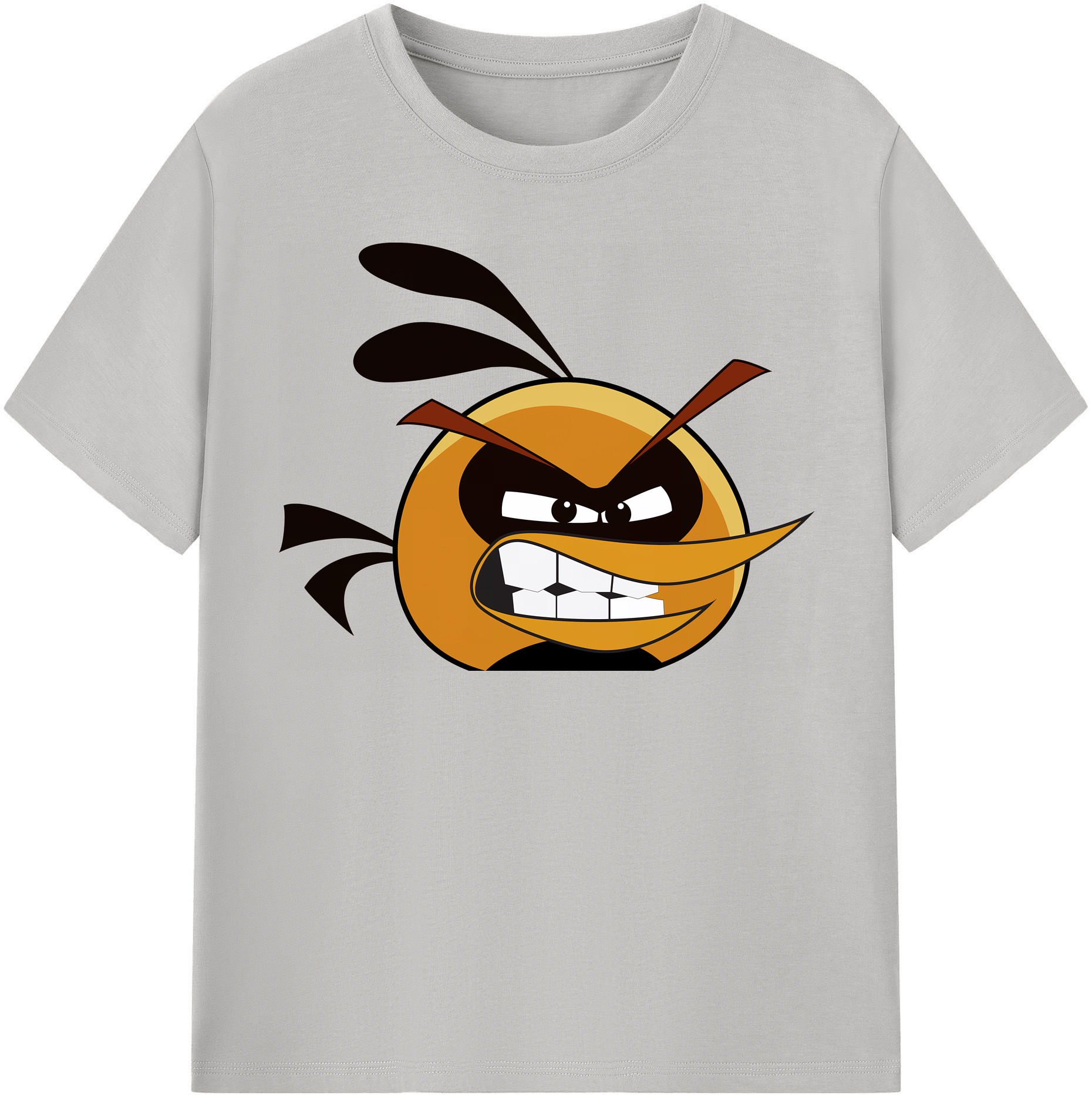 （画像用） Angry Birds アングリーバード レディースカジュアルプリントTシャツ（綿100％）
