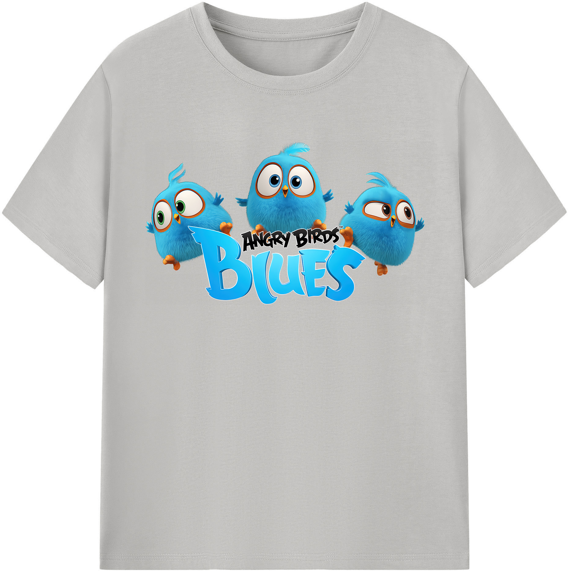 （画像用） Angry Birds アングリーバード レディースカジュアルプリントTシャツ（綿100％）