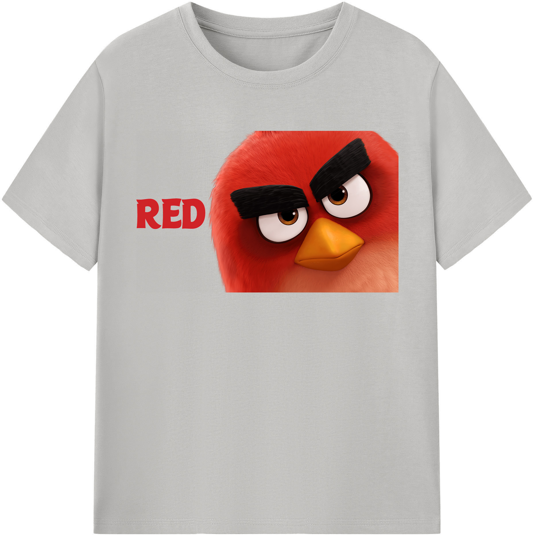 （画像用） Angry Birds アングリーバード レディースカジュアルプリントTシャツ（綿100％）