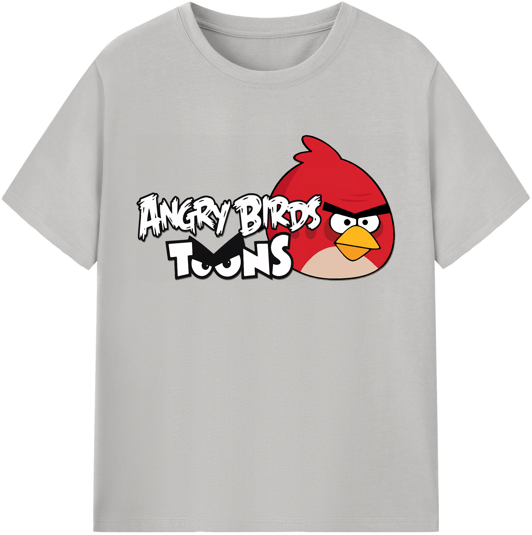 （画像用） Angry Birds アングリーバード レディースカジュアルプリントTシャツ（綿100％）