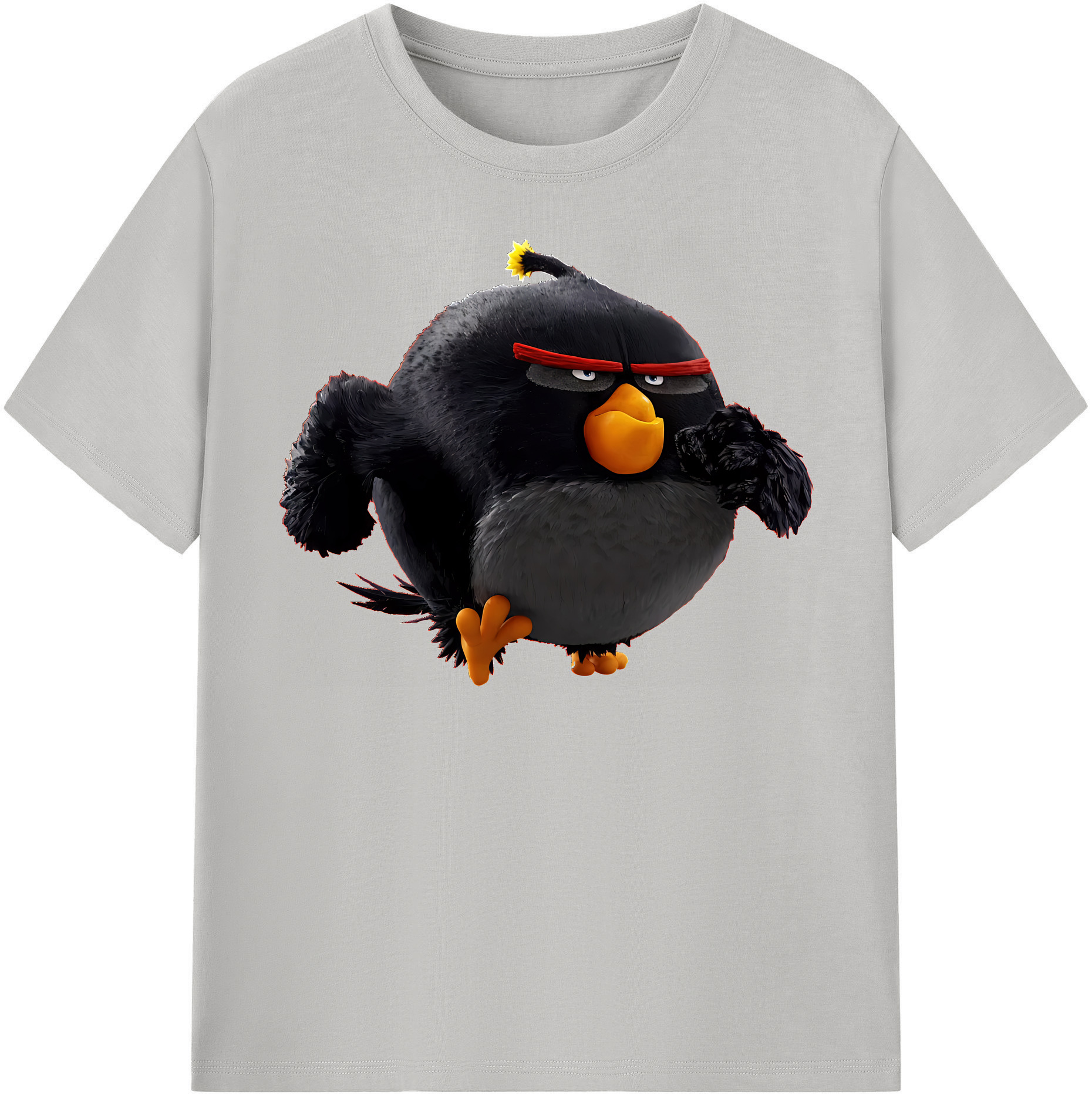 （画像用） Angry Birds アングリーバード レディースカジュアルプリントTシャツ（綿100％）
