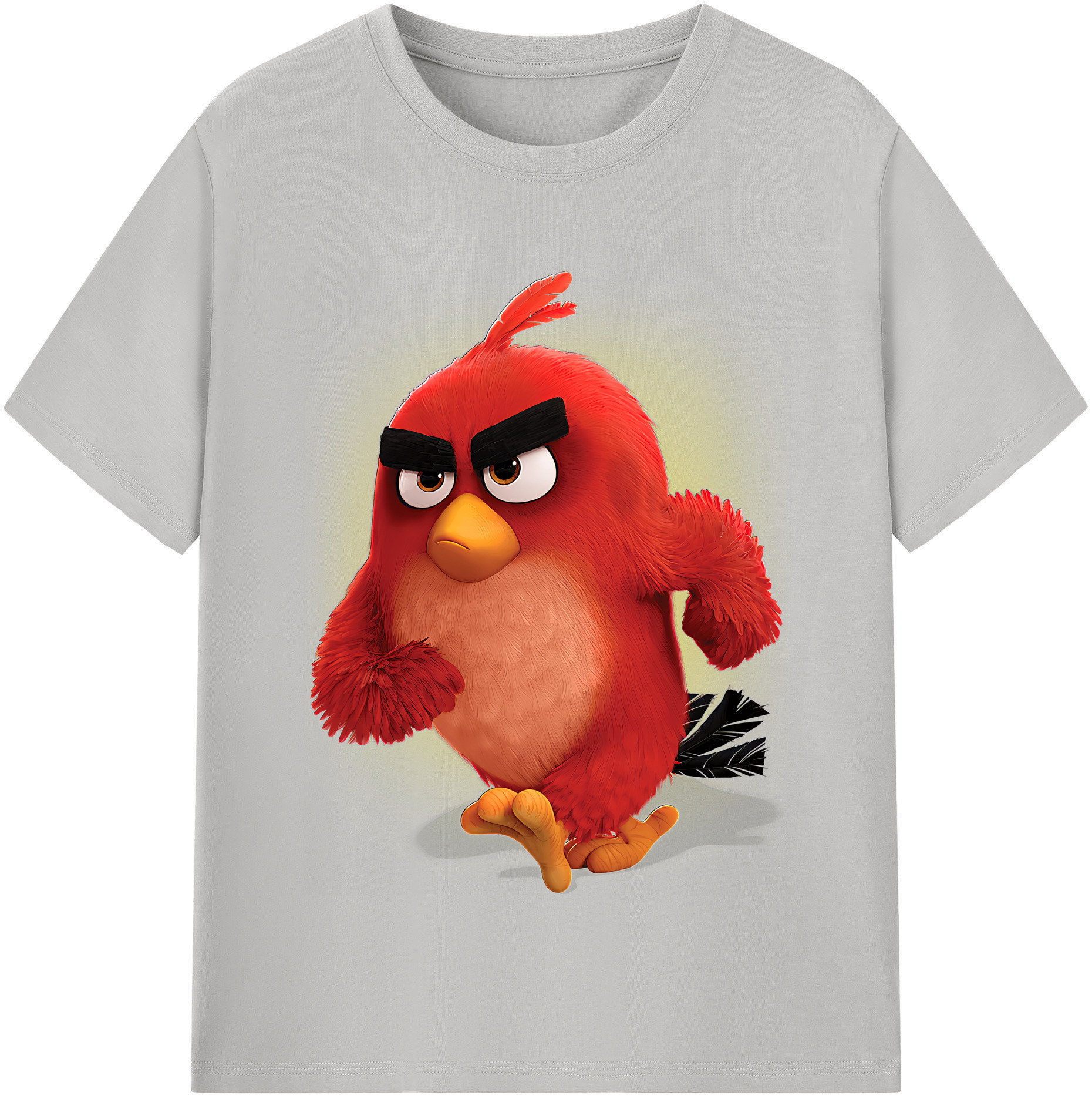 （画像用） Angry Birds アングリーバード レディースカジュアルプリントTシャツ（綿100％）
