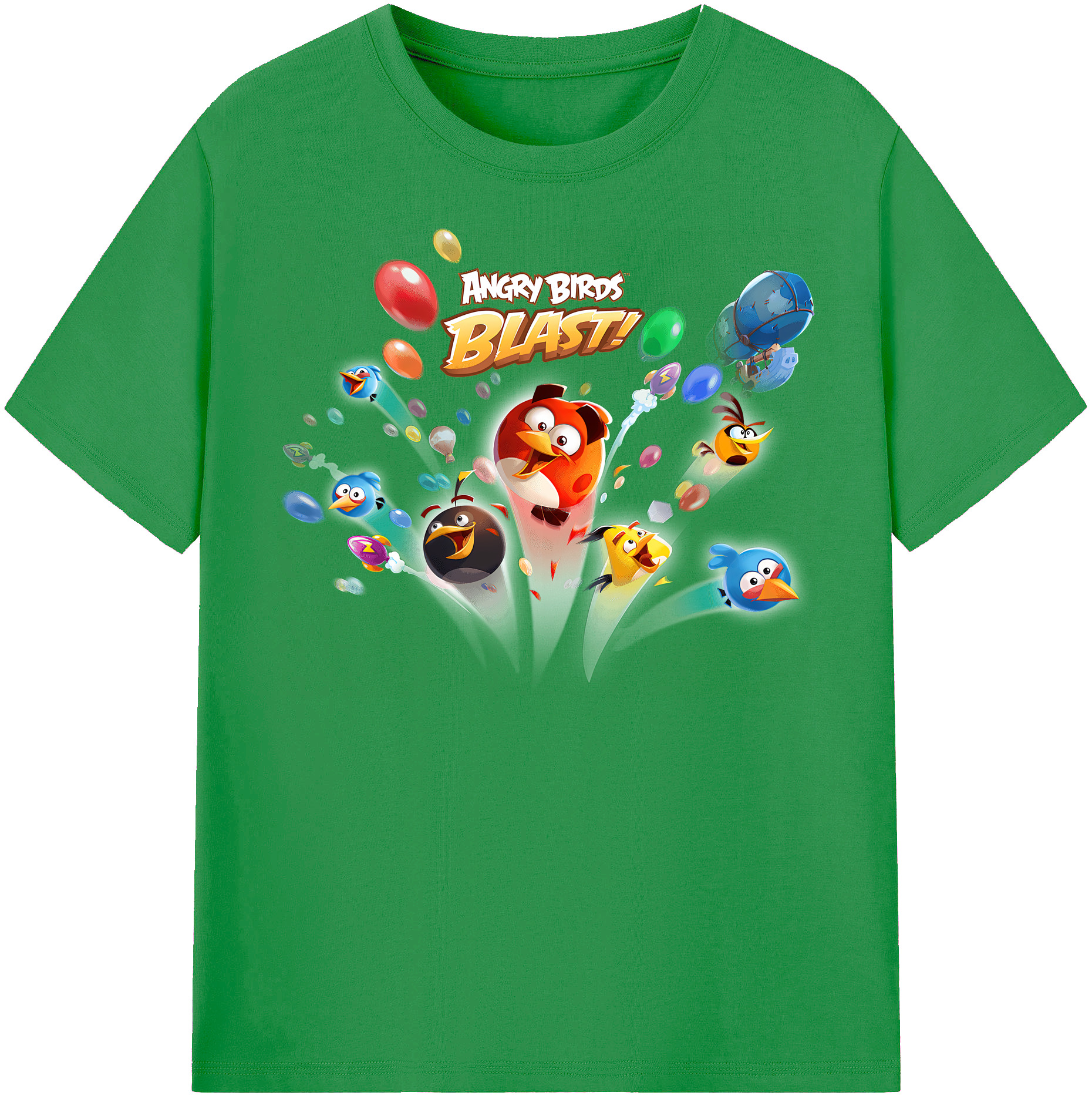 （画像用） Angry Birds アングリーバード レディースカジュアルプリントTシャツ（綿100％）