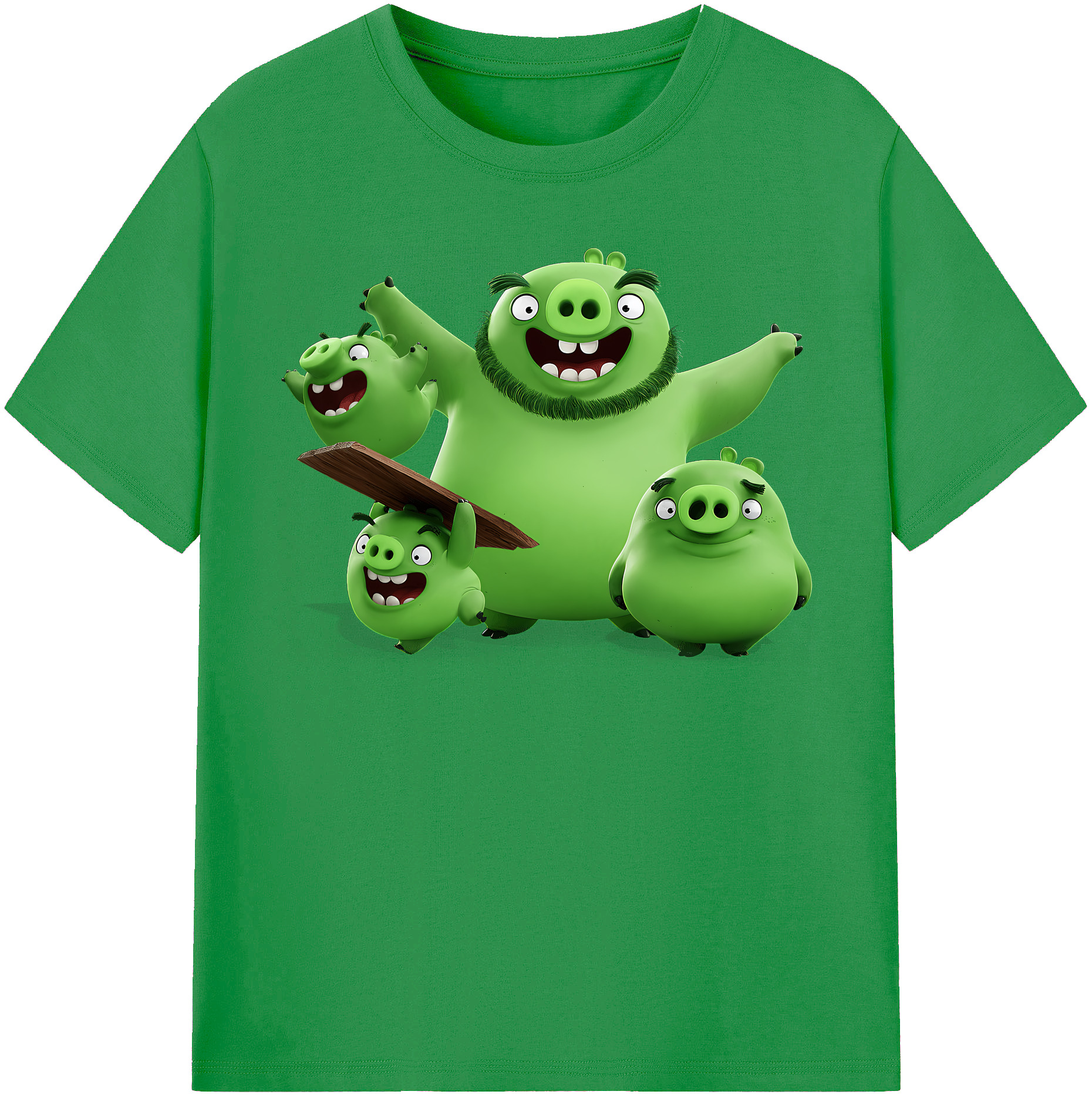（画像用） Angry Birds アングリーバード レディースカジュアルプリントTシャツ（綿100％）