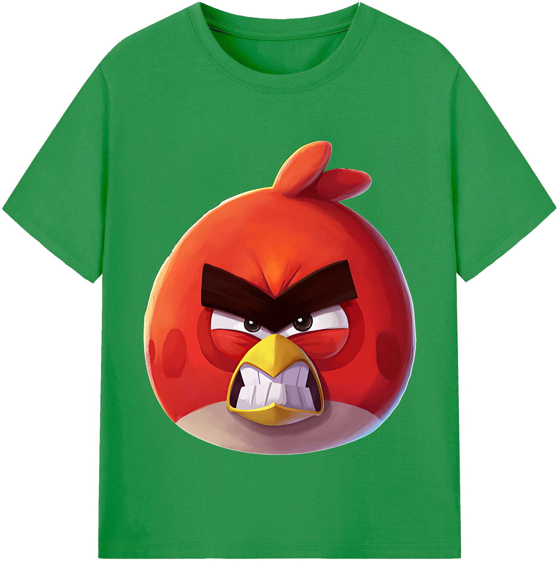 （画像用） Angry Birds アングリーバード レディースカジュアルプリントTシャツ（綿100％）