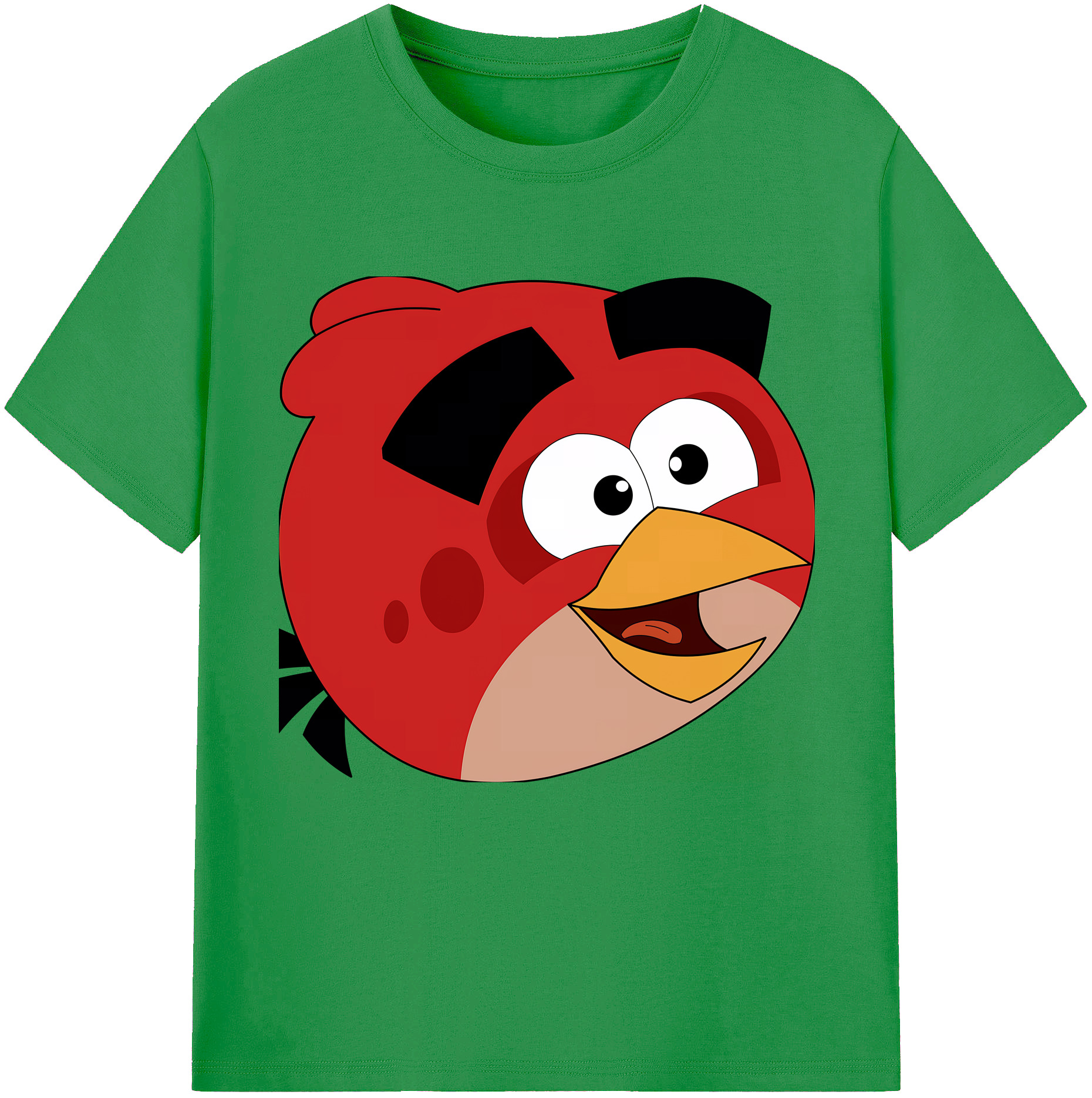 （画像用） Angry Birds アングリーバード レディースカジュアルプリントTシャツ（綿100％）