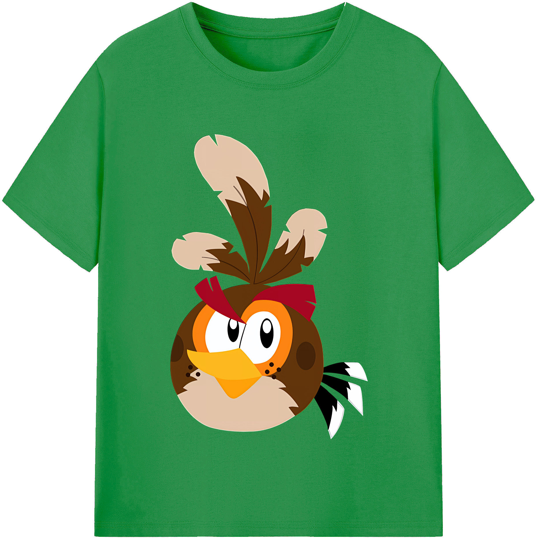 （画像用） Angry Birds アングリーバード レディースカジュアルプリントTシャツ（綿100％）