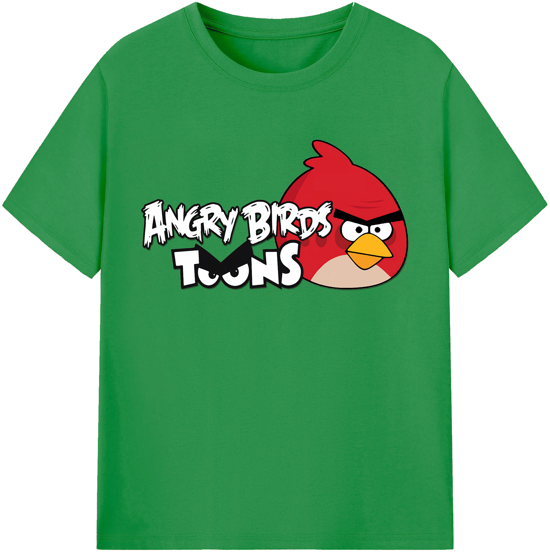 （画像用） Angry Birds アングリーバード レディースカジュアルプリントTシャツ（綿100％）