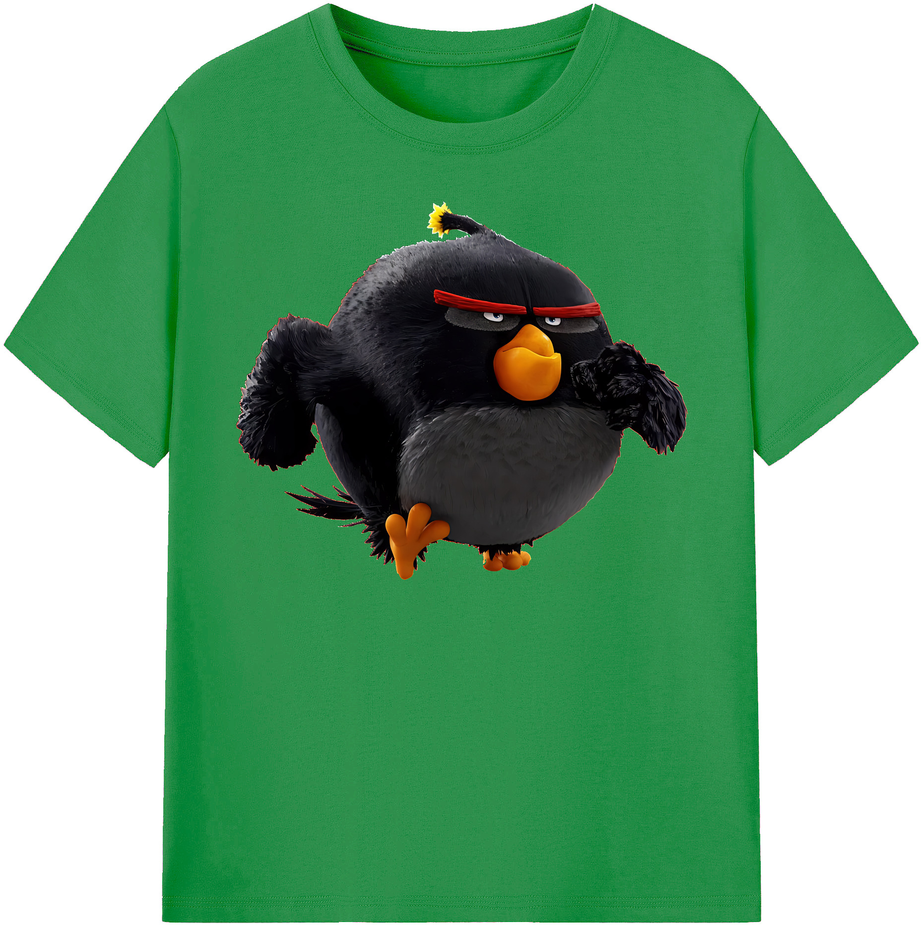 （画像用） Angry Birds アングリーバード レディースカジュアルプリントTシャツ（綿100％）
