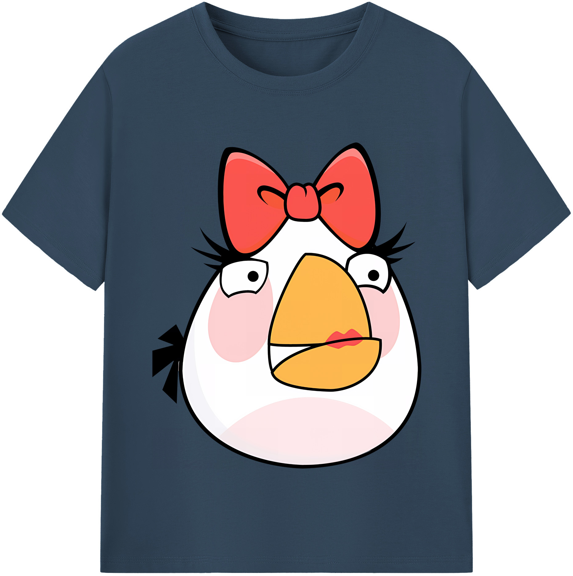 （画像用） Angry Birds アングリーバード レディースカジュアルプリントTシャツ（綿100％）
