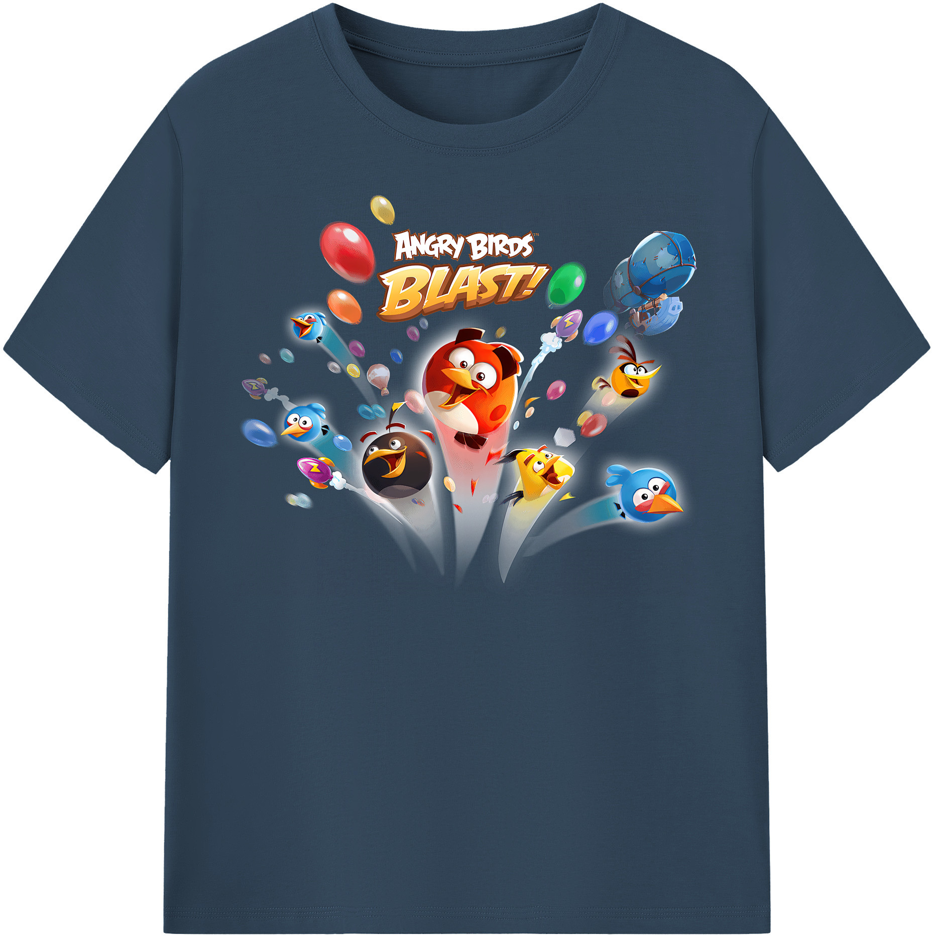（画像用） Angry Birds アングリーバード レディースカジュアルプリントTシャツ（綿100％）