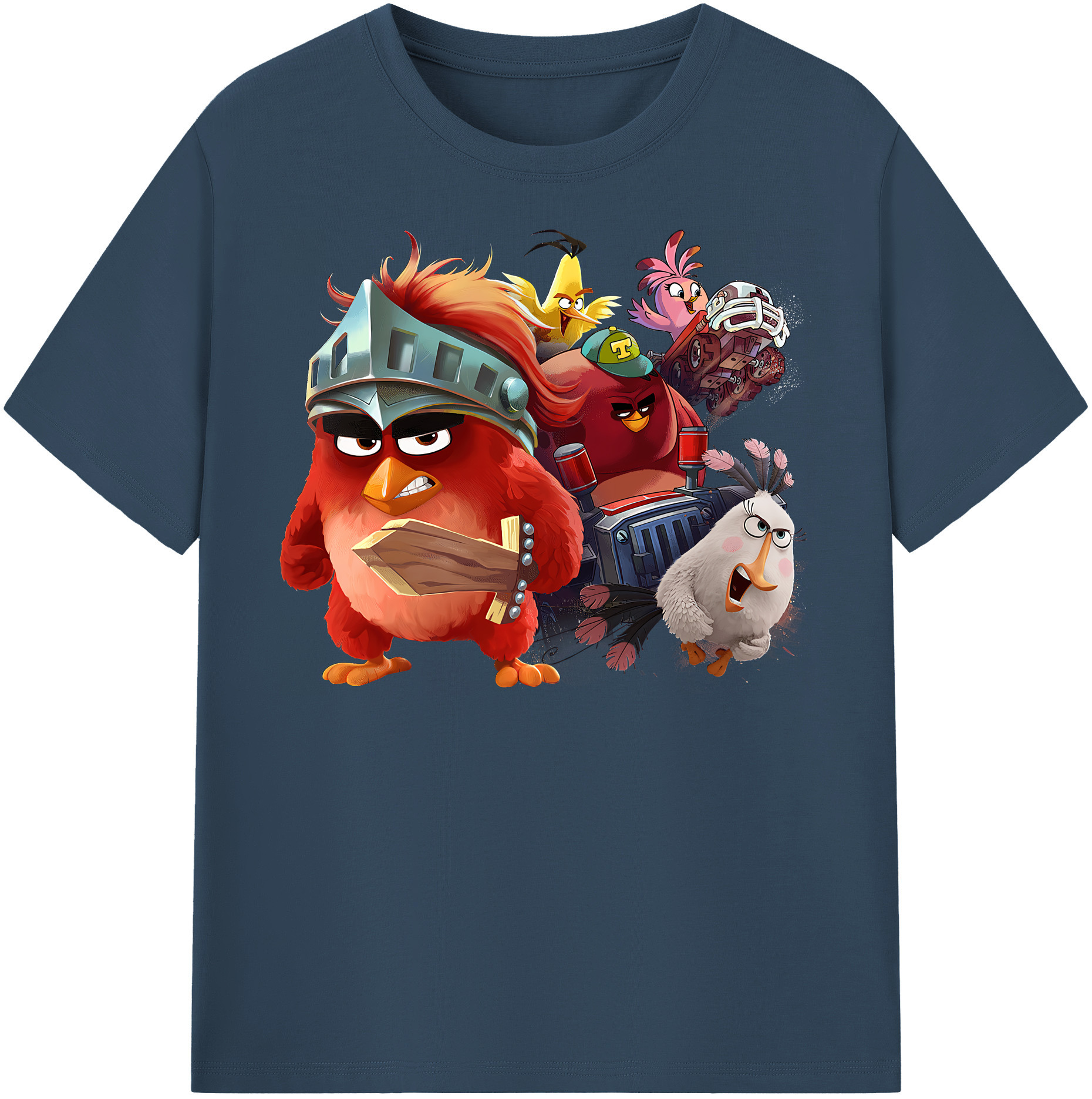 （画像用） Angry Birds アングリーバード レディースカジュアルプリントTシャツ（綿100％）