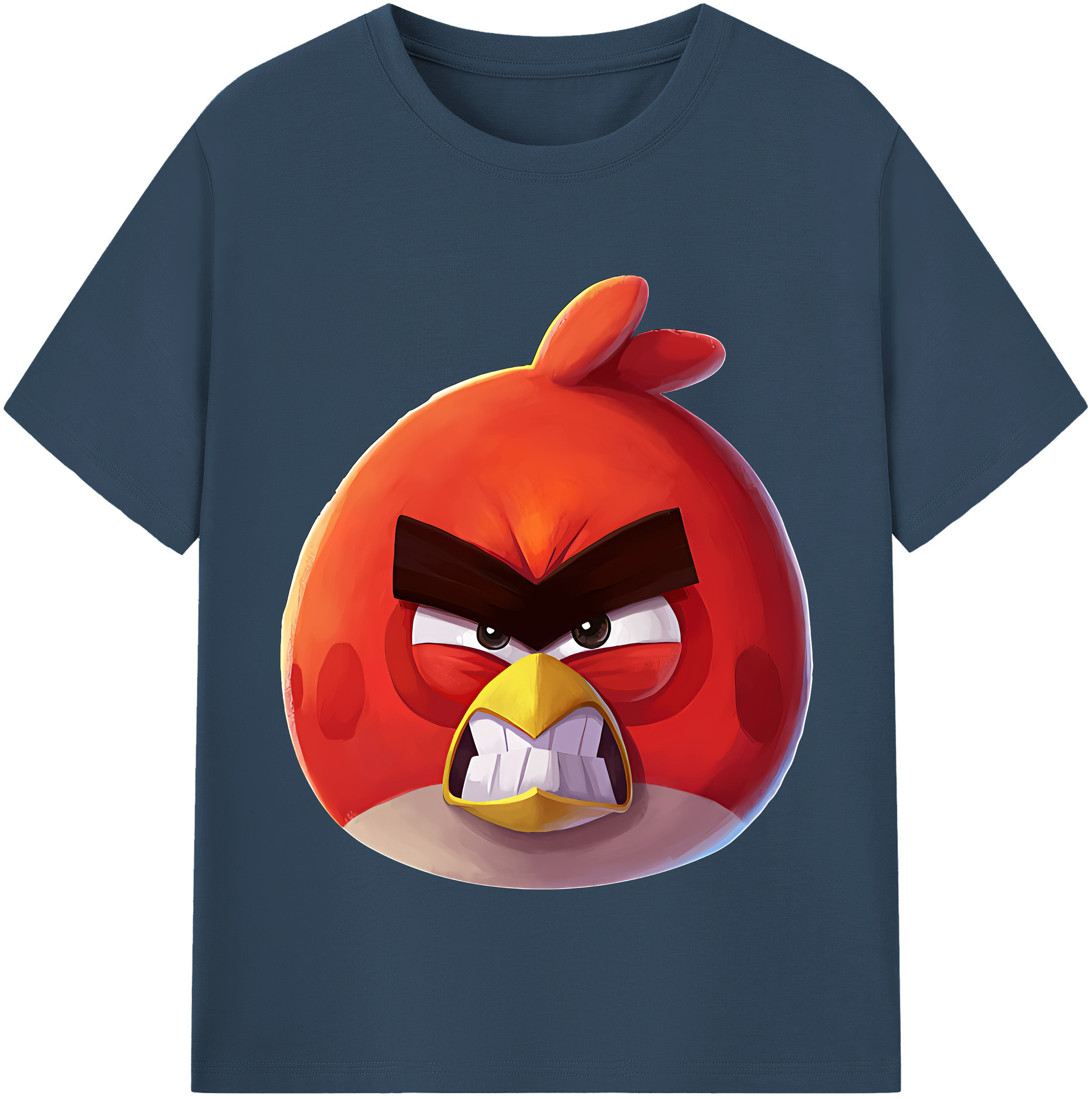 （画像用） Angry Birds アングリーバード レディースカジュアルプリントTシャツ（綿100％）