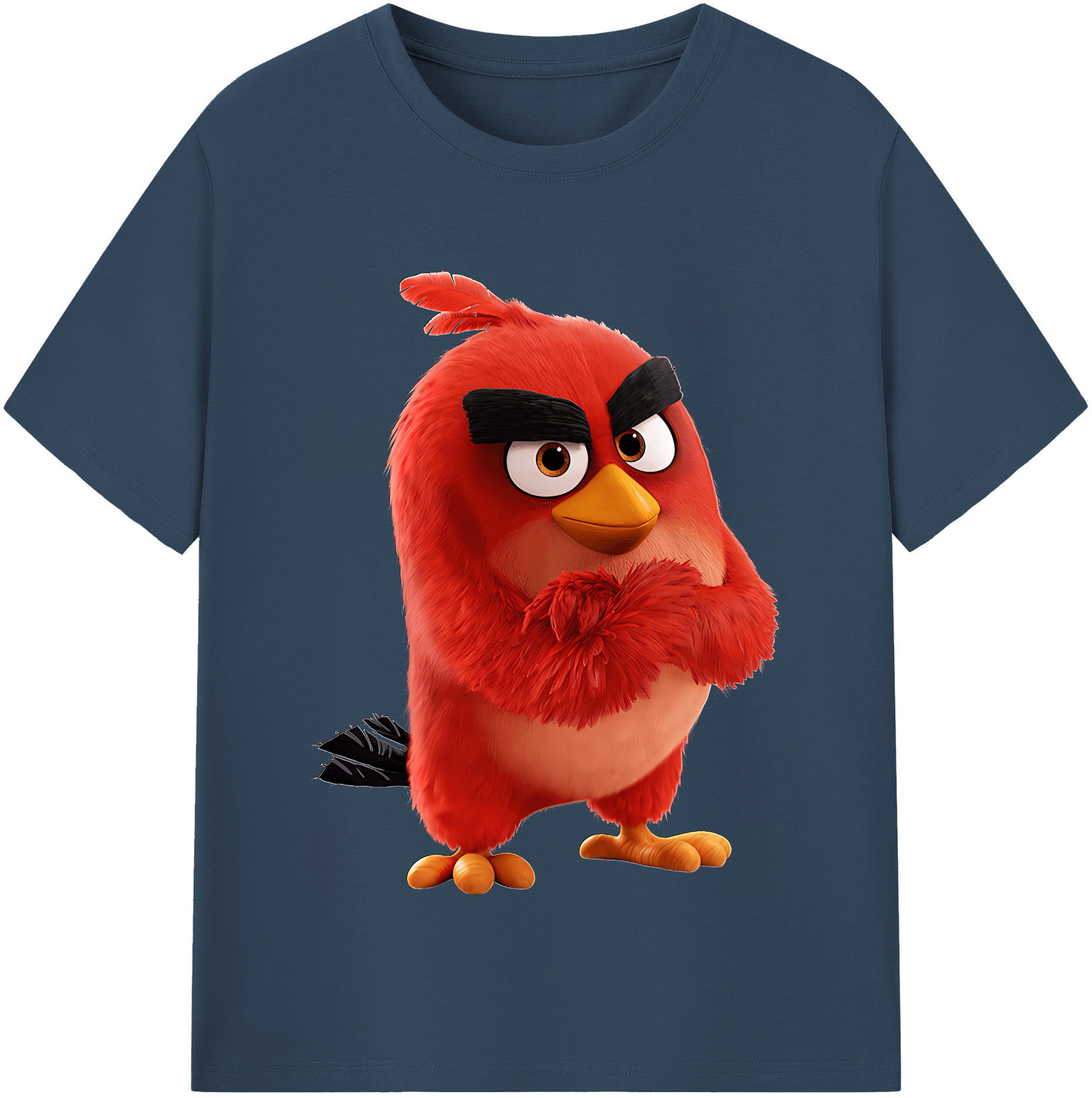 （画像用） Angry Birds アングリーバード レディースカジュアルプリントTシャツ（綿100％）