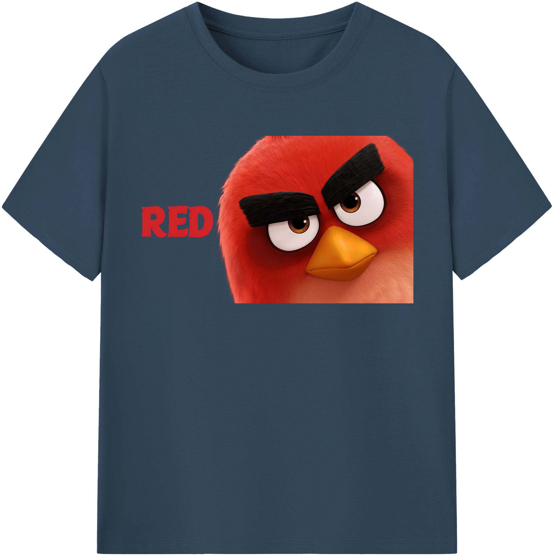 （画像用） Angry Birds アングリーバード レディースカジュアルプリントTシャツ（綿100％）