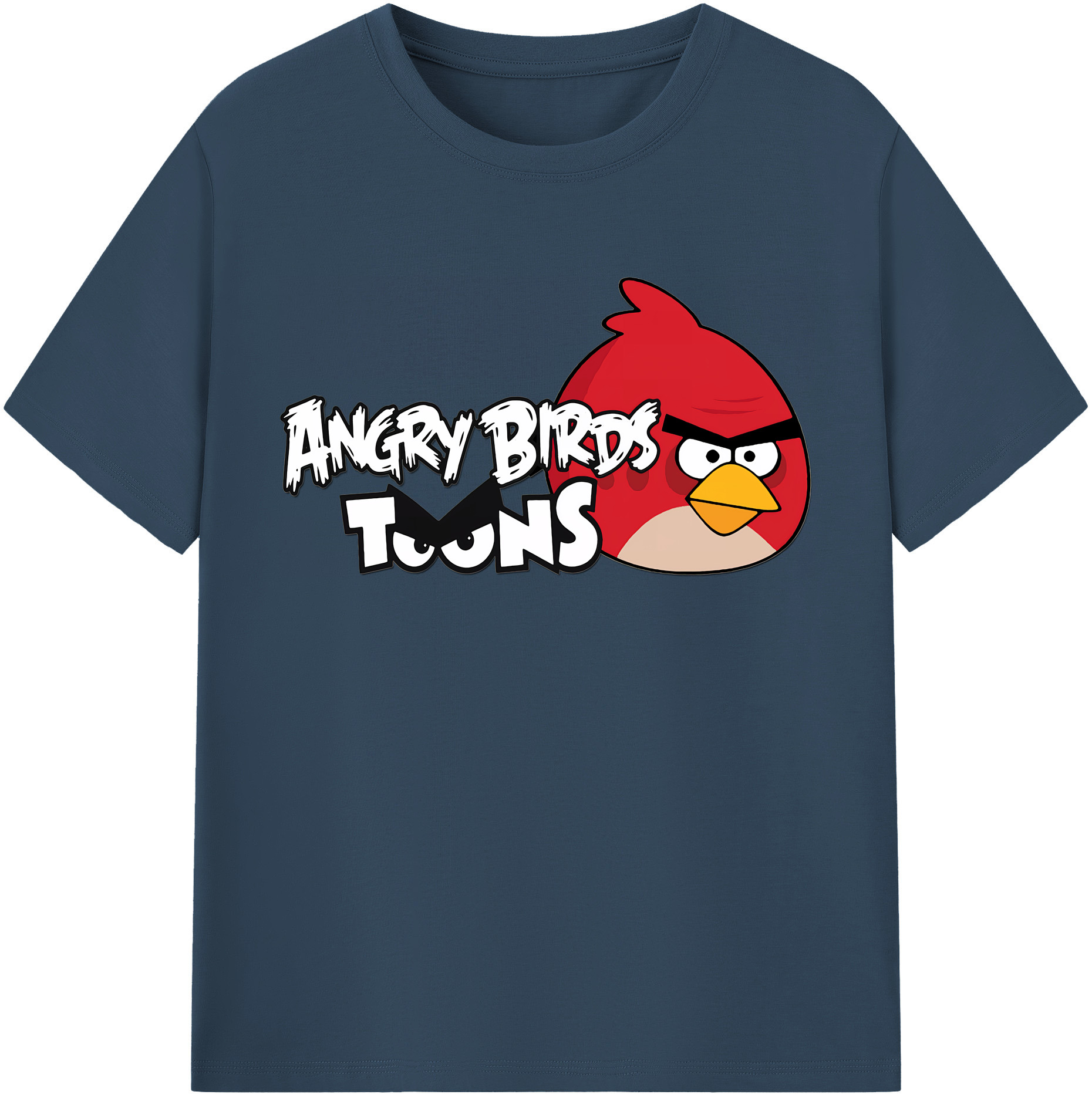 （画像用） Angry Birds アングリーバード レディースカジュアルプリントTシャツ（綿100％）