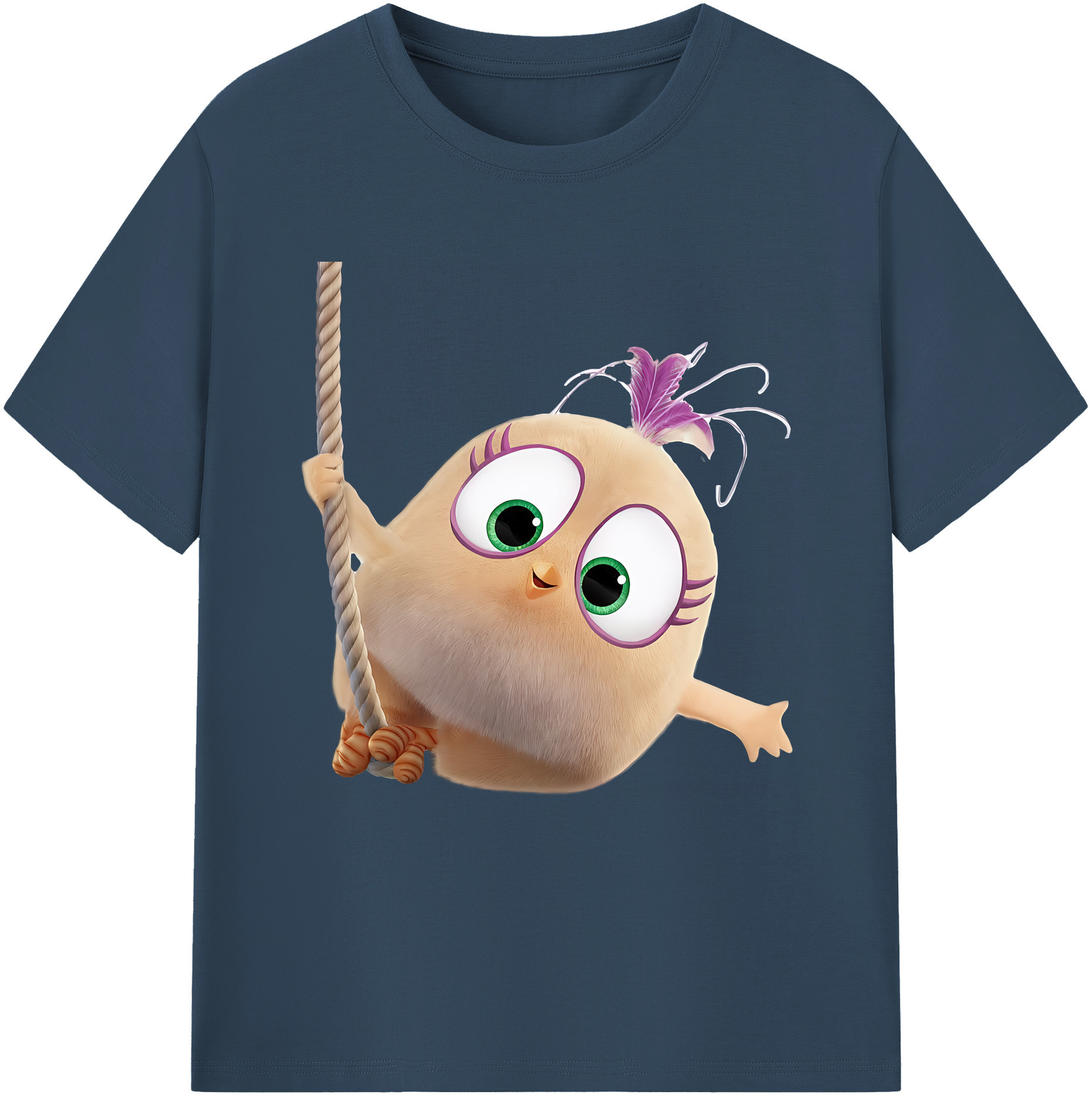 （画像用） Angry Birds アングリーバード レディースカジュアルプリントTシャツ（綿100％）