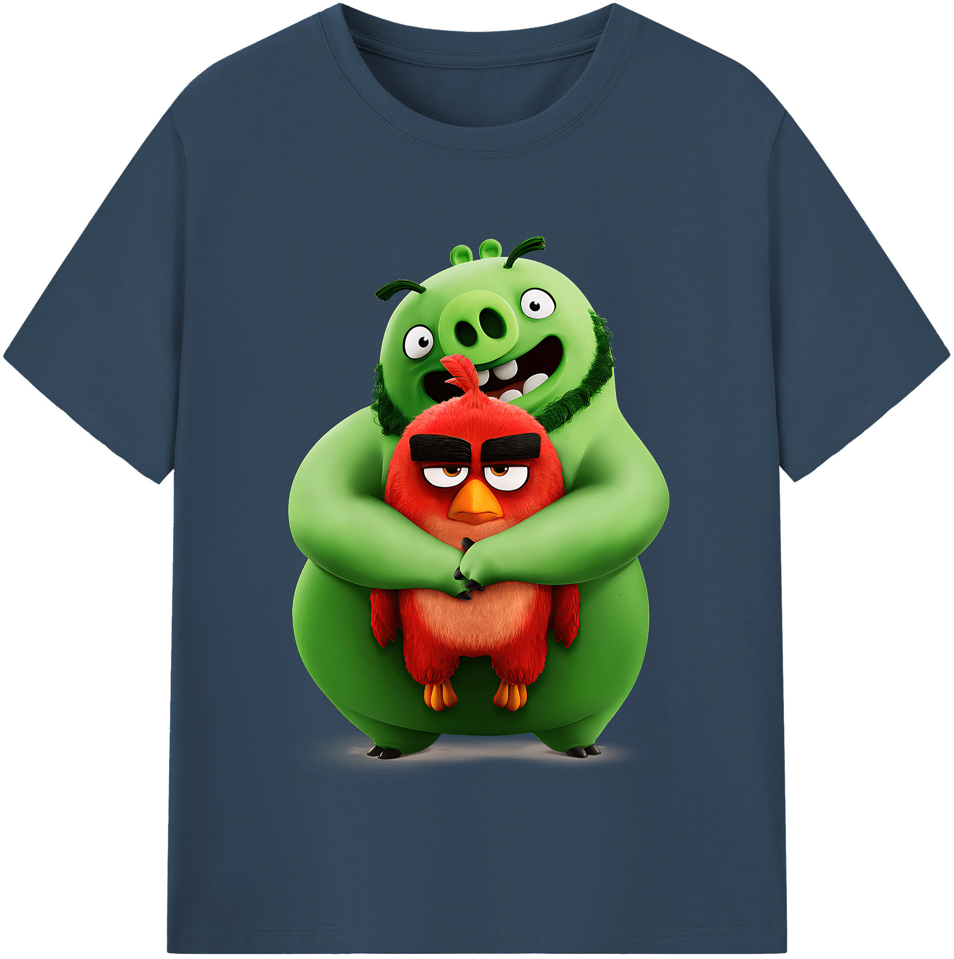 （画像用） Angry Birds アングリーバード レディースカジュアルプリントTシャツ（綿100％）