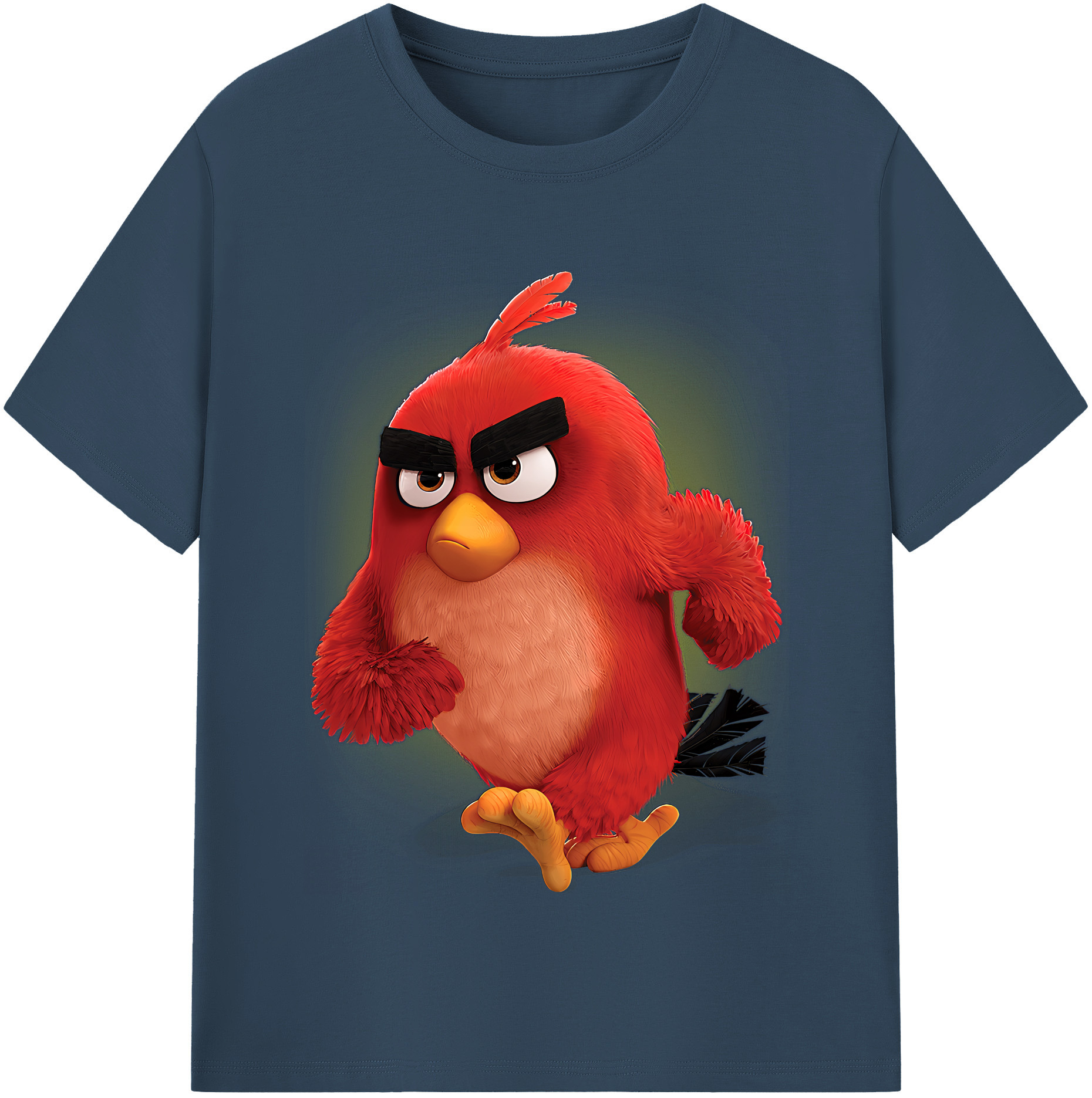 （画像用） Angry Birds アングリーバード レディースカジュアルプリントTシャツ（綿100％）