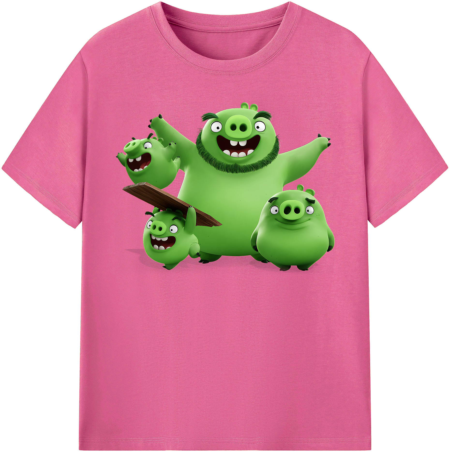 （画像用） Angry Birds アングリーバード レディースカジュアルプリントTシャツ（綿100％）