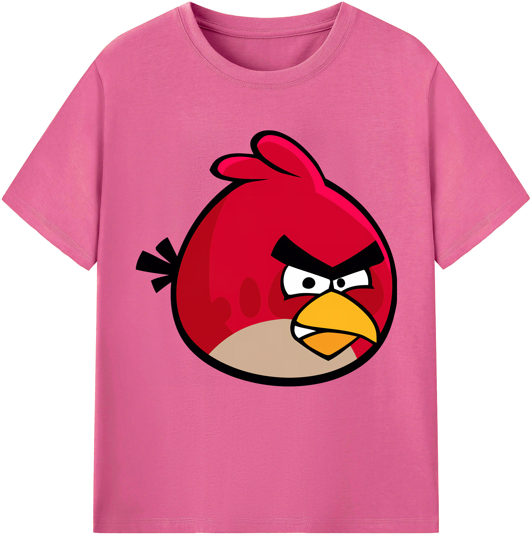 （画像用） Angry Birds アングリーバード レディースカジュアルプリントTシャツ（綿100％）