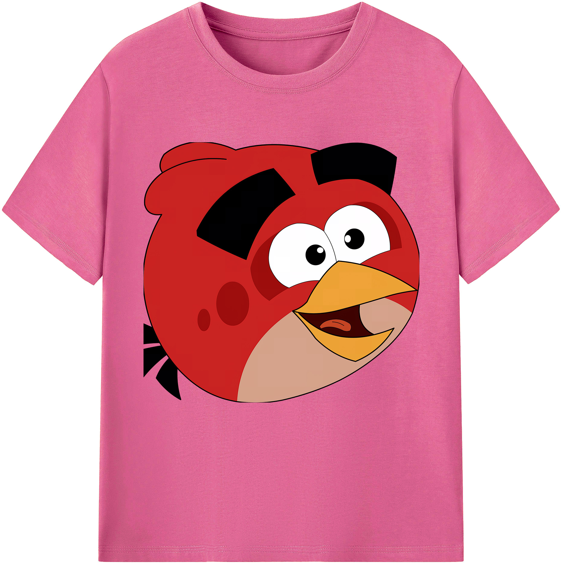 （画像用） Angry Birds アングリーバード レディースカジュアルプリントTシャツ（綿100％）