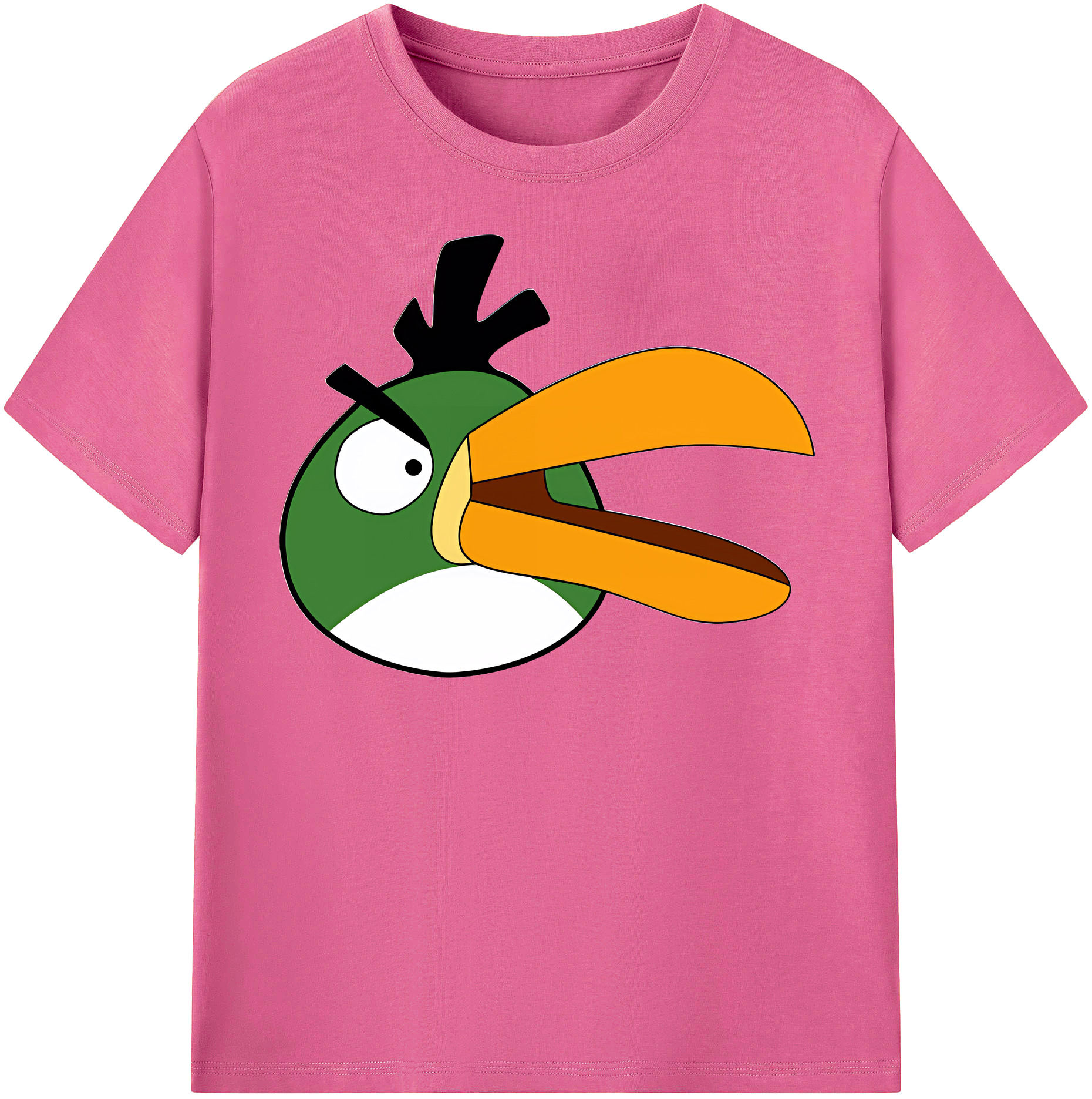 （画像用） Angry Birds アングリーバード レディースカジュアルプリントTシャツ（綿100％）