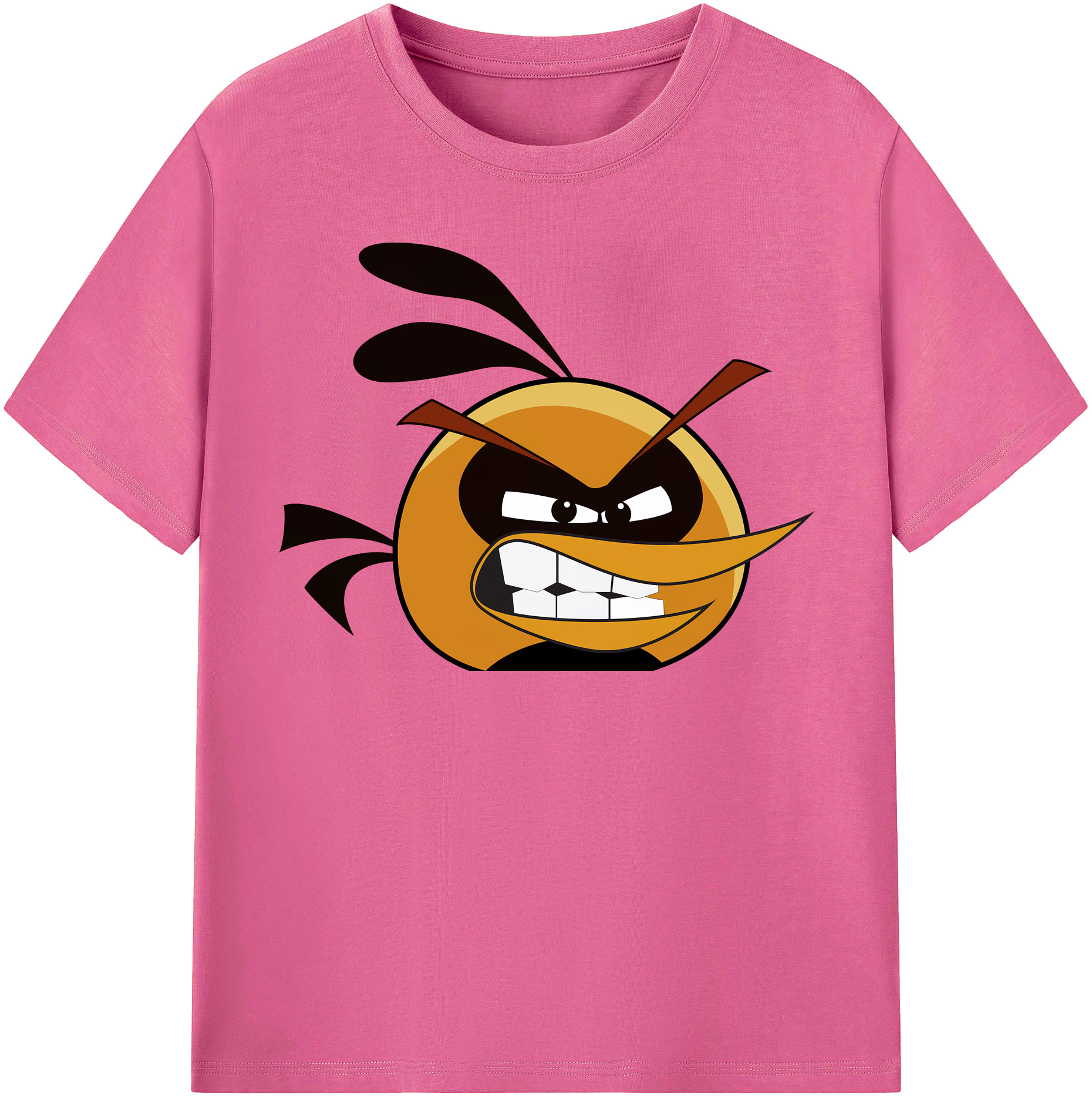 （画像用） Angry Birds アングリーバード レディースカジュアルプリントTシャツ（綿100％）