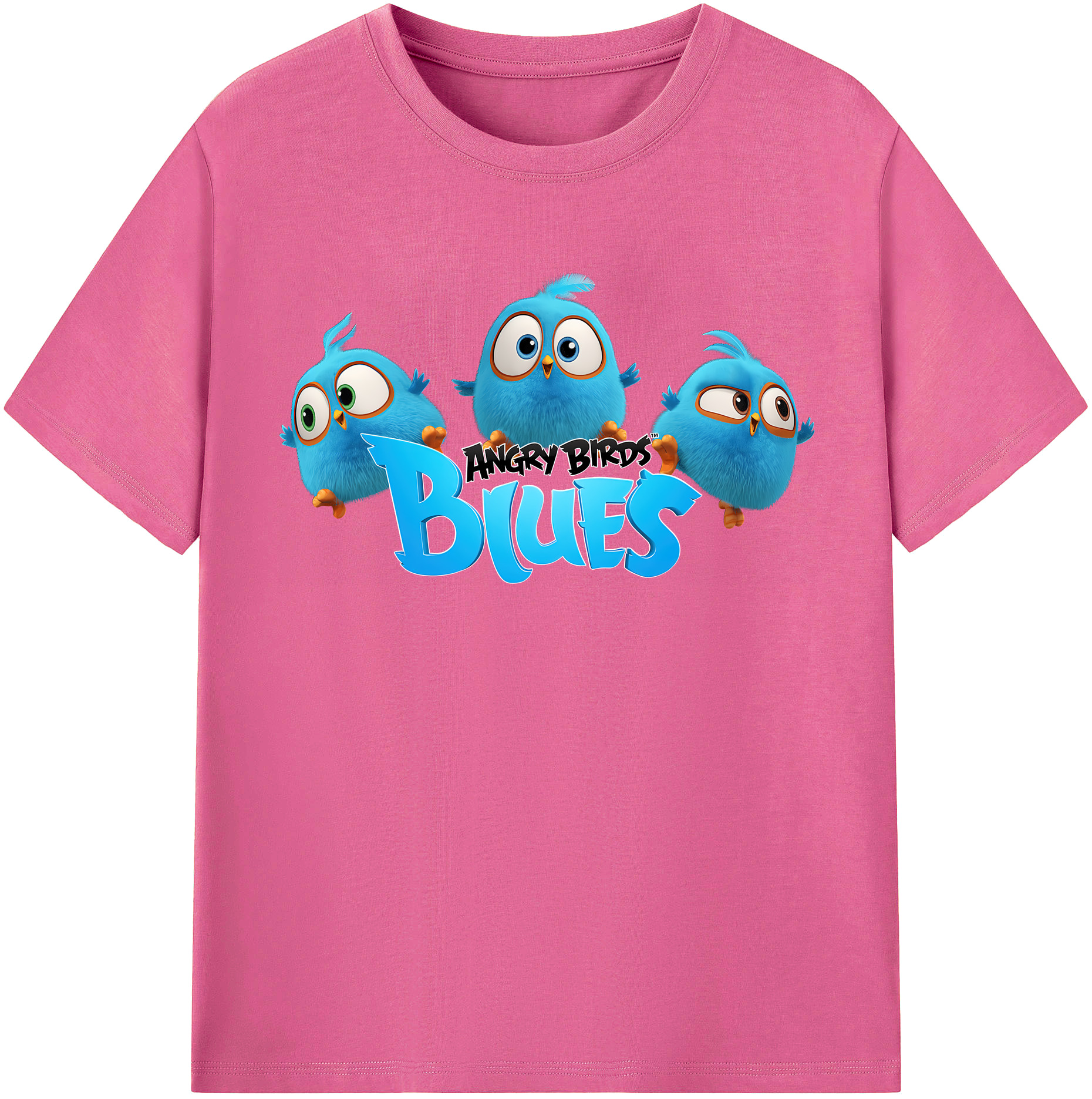 （画像用） Angry Birds アングリーバード レディースカジュアルプリントTシャツ（綿100％）