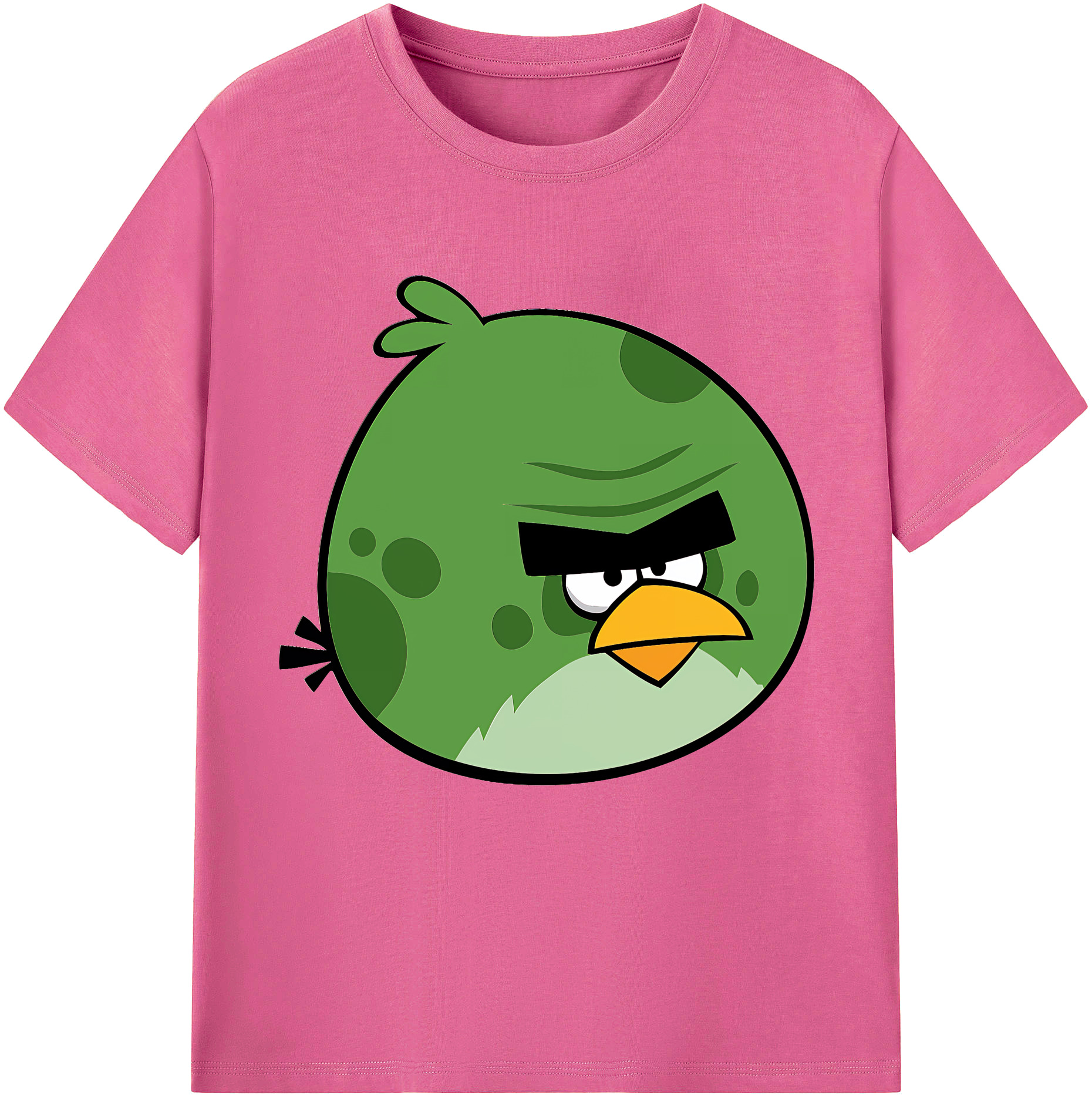 （画像用） Angry Birds アングリーバード レディースカジュアルプリントTシャツ（綿100％）