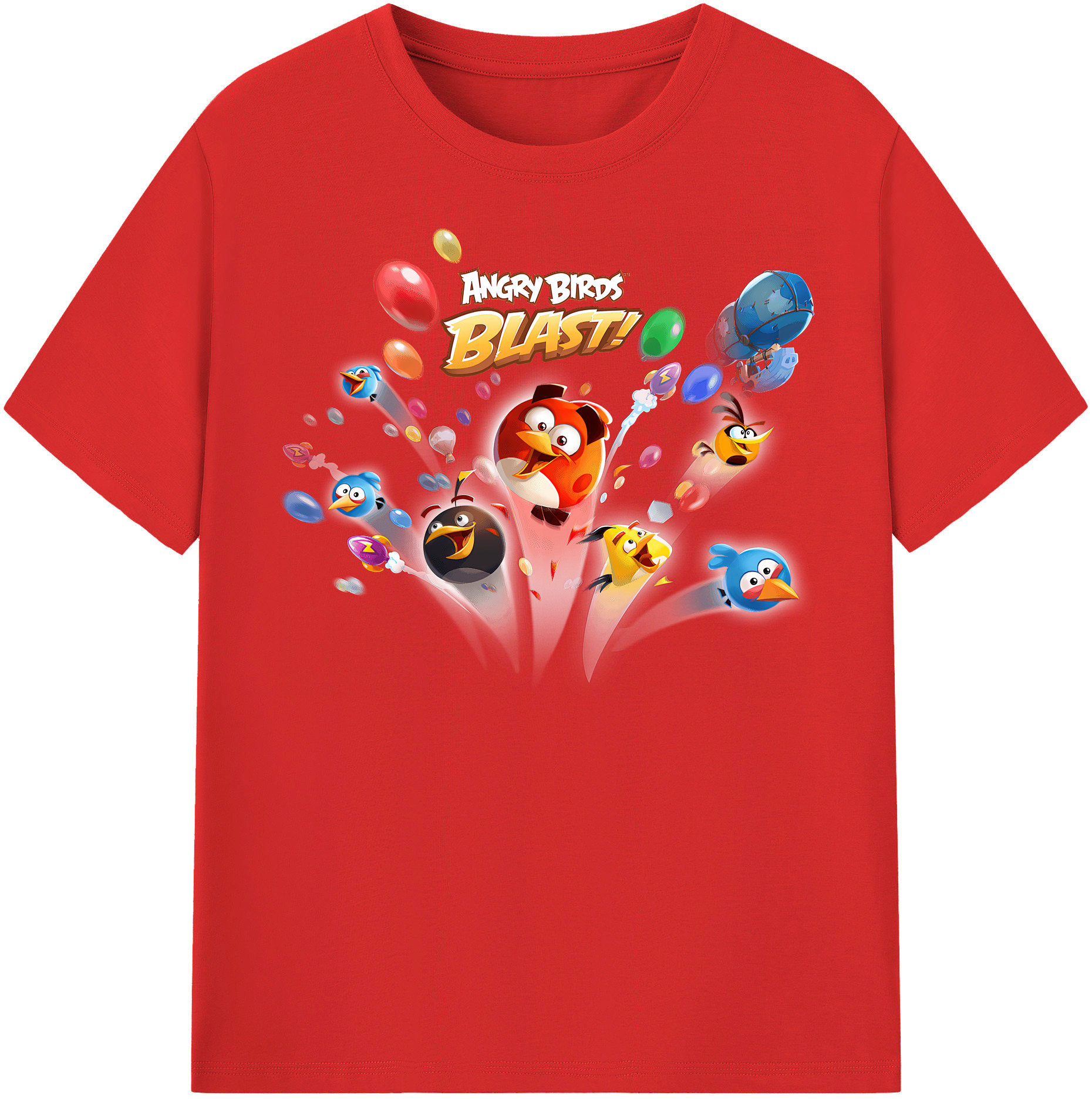 （画像用） Angry Birds アングリーバード レディースカジュアルプリントTシャツ（綿100％）