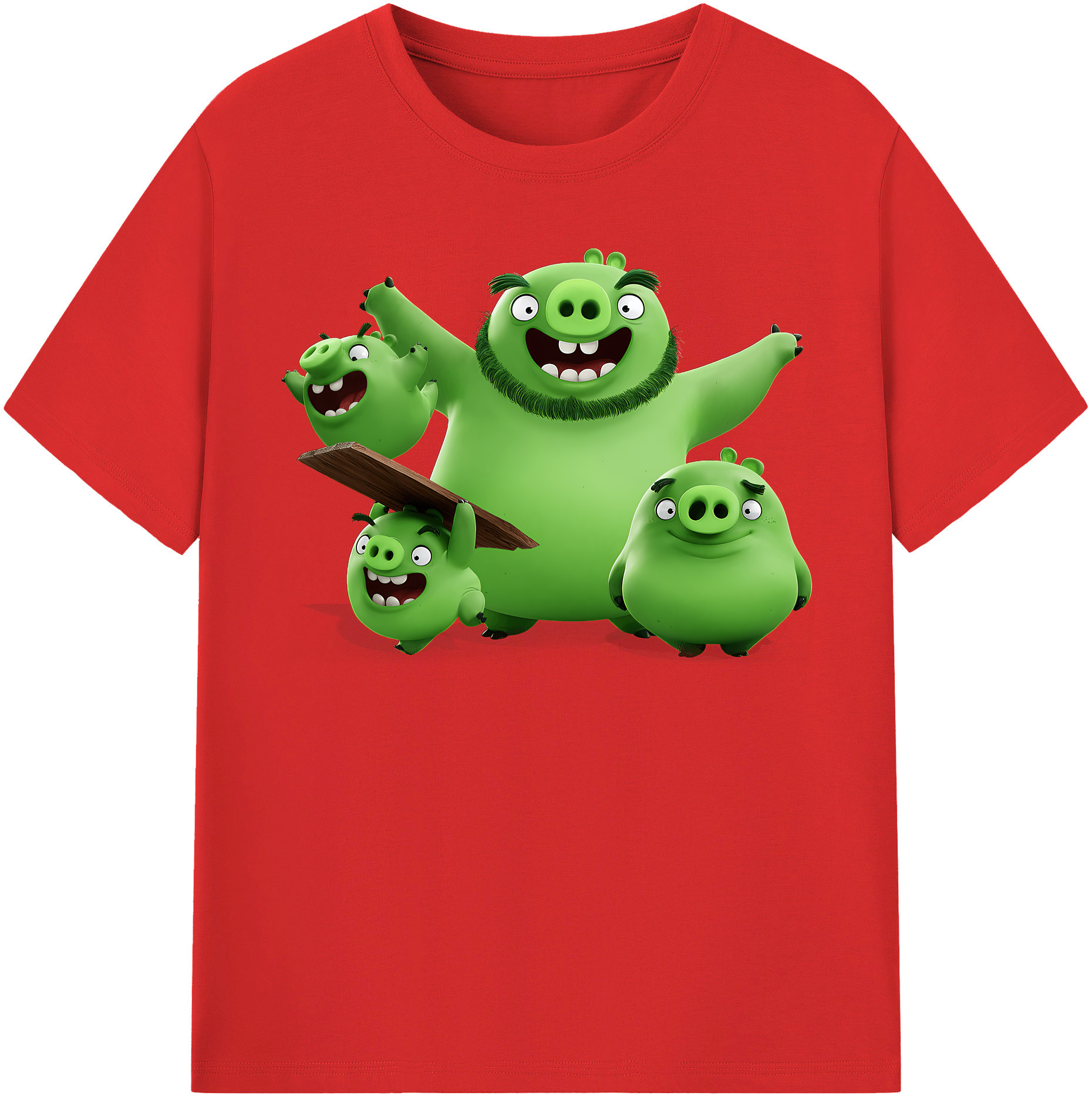 （画像用） Angry Birds アングリーバード レディースカジュアルプリントTシャツ（綿100％）