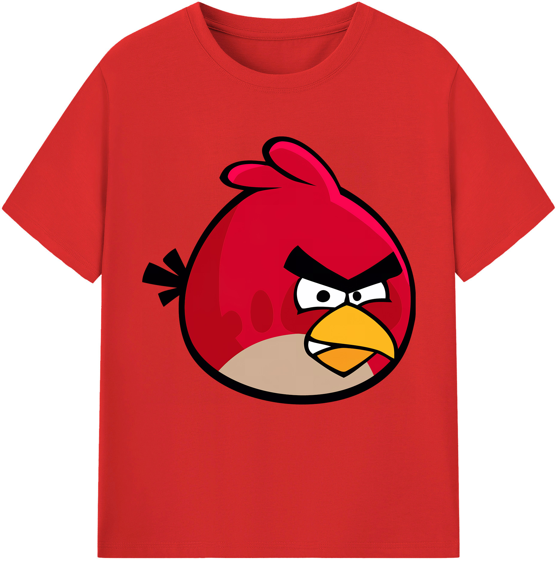 （画像用） Angry Birds アングリーバード レディースカジュアルプリントTシャツ（綿100％）