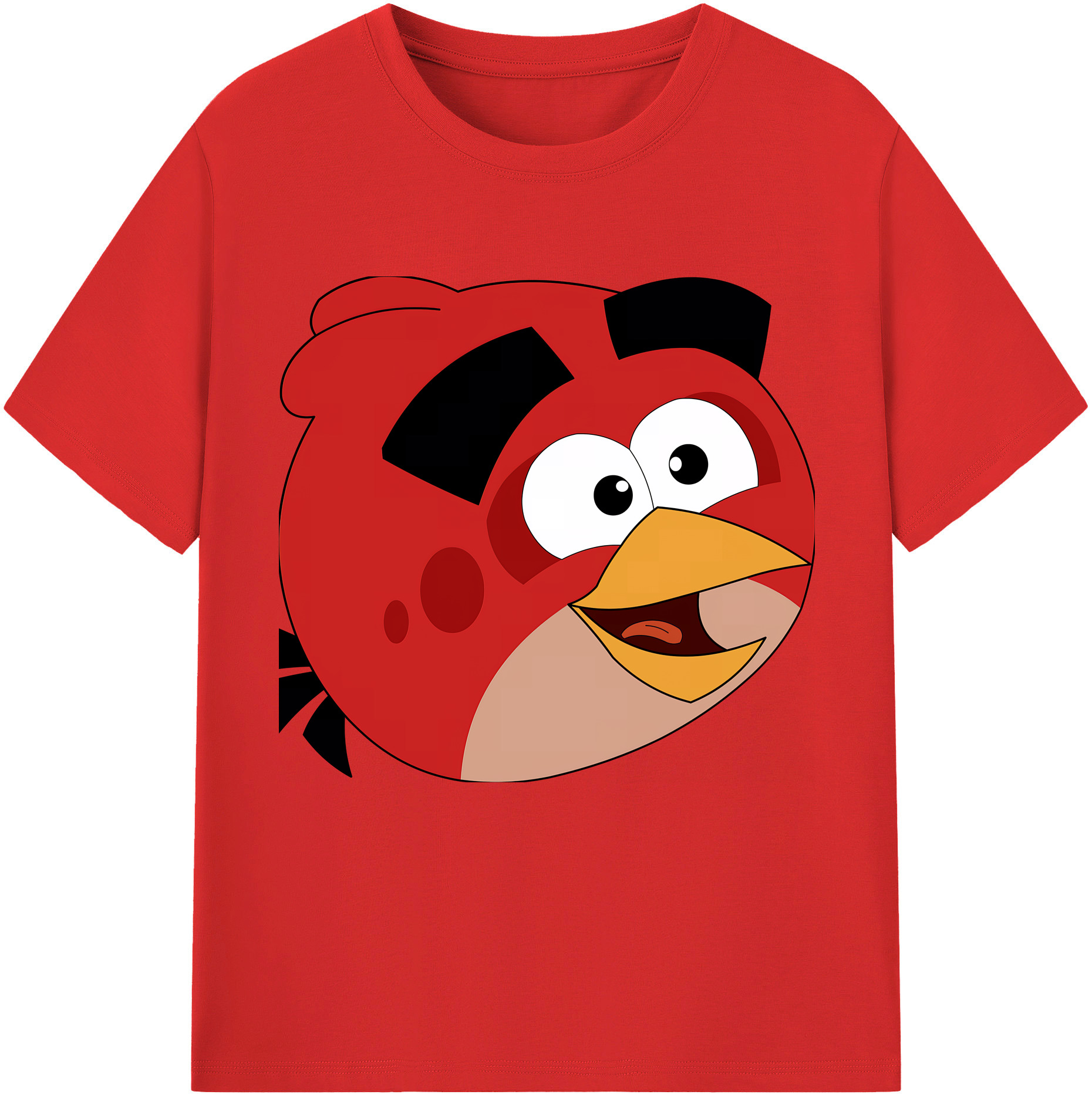 （画像用） Angry Birds アングリーバード レディースカジュアルプリントTシャツ（綿100％）
