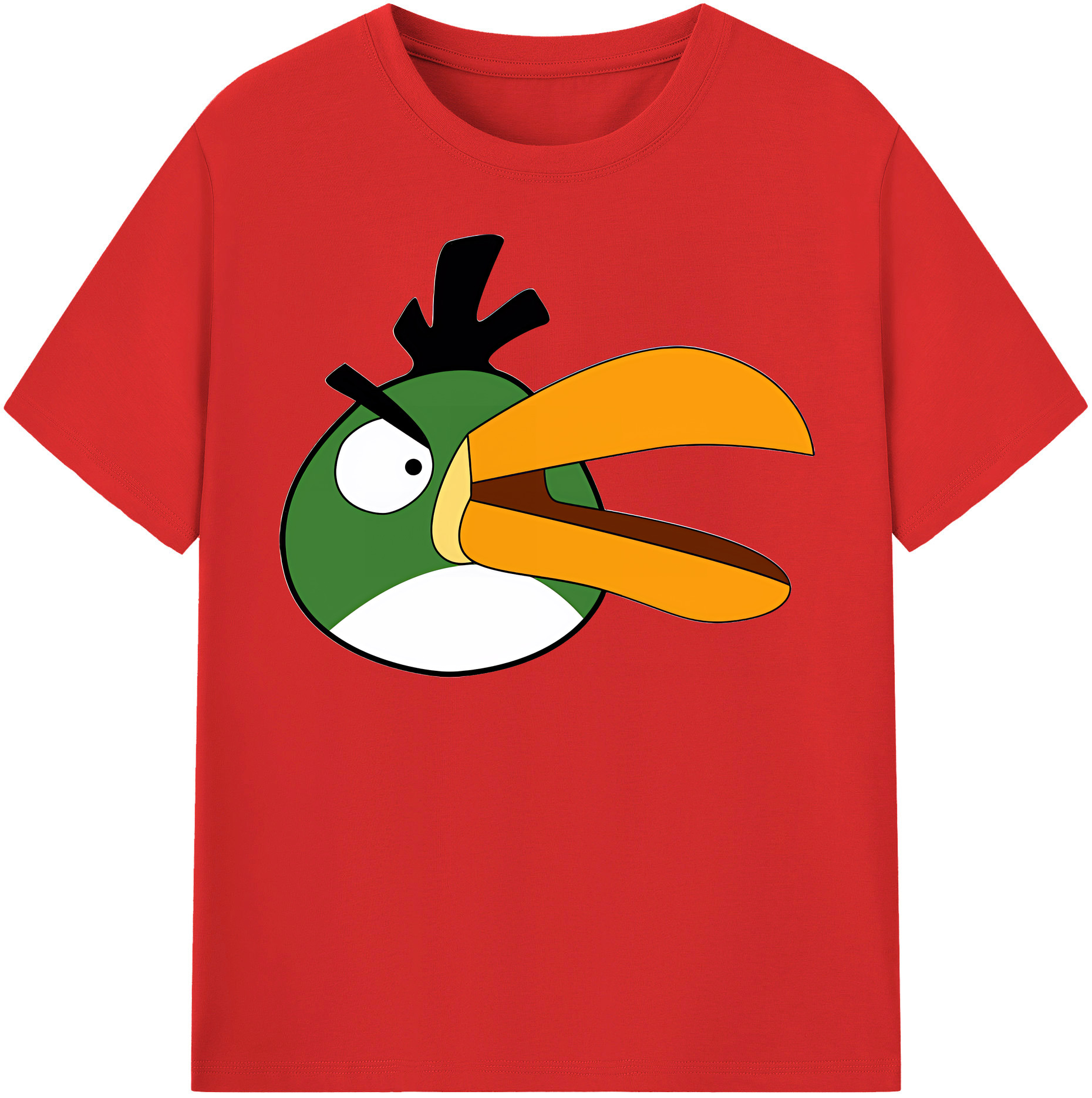（画像用） Angry Birds アングリーバード レディースカジュアルプリントTシャツ（綿100％）