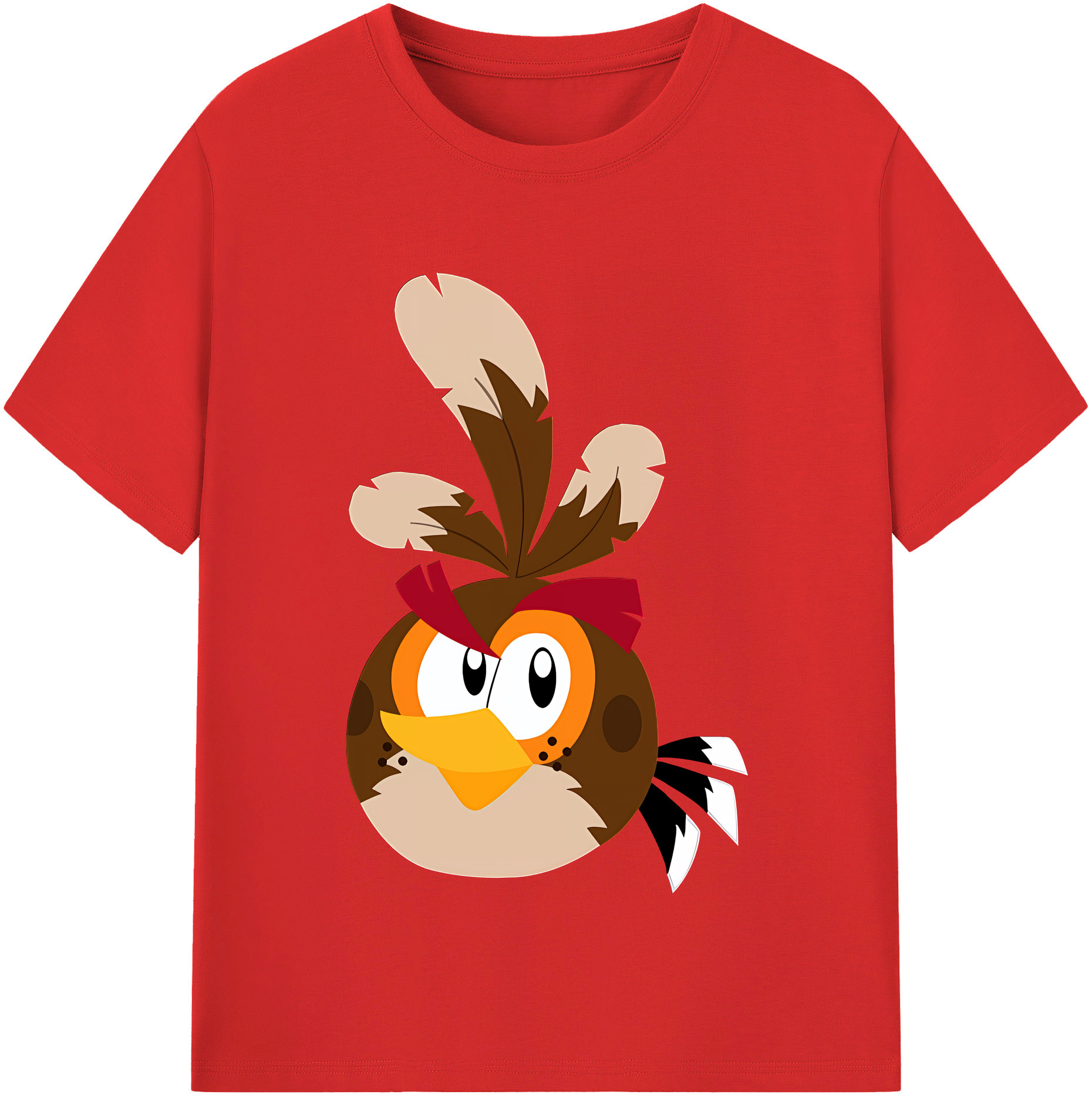 （画像用） Angry Birds アングリーバード レディースカジュアルプリントTシャツ（綿100％）