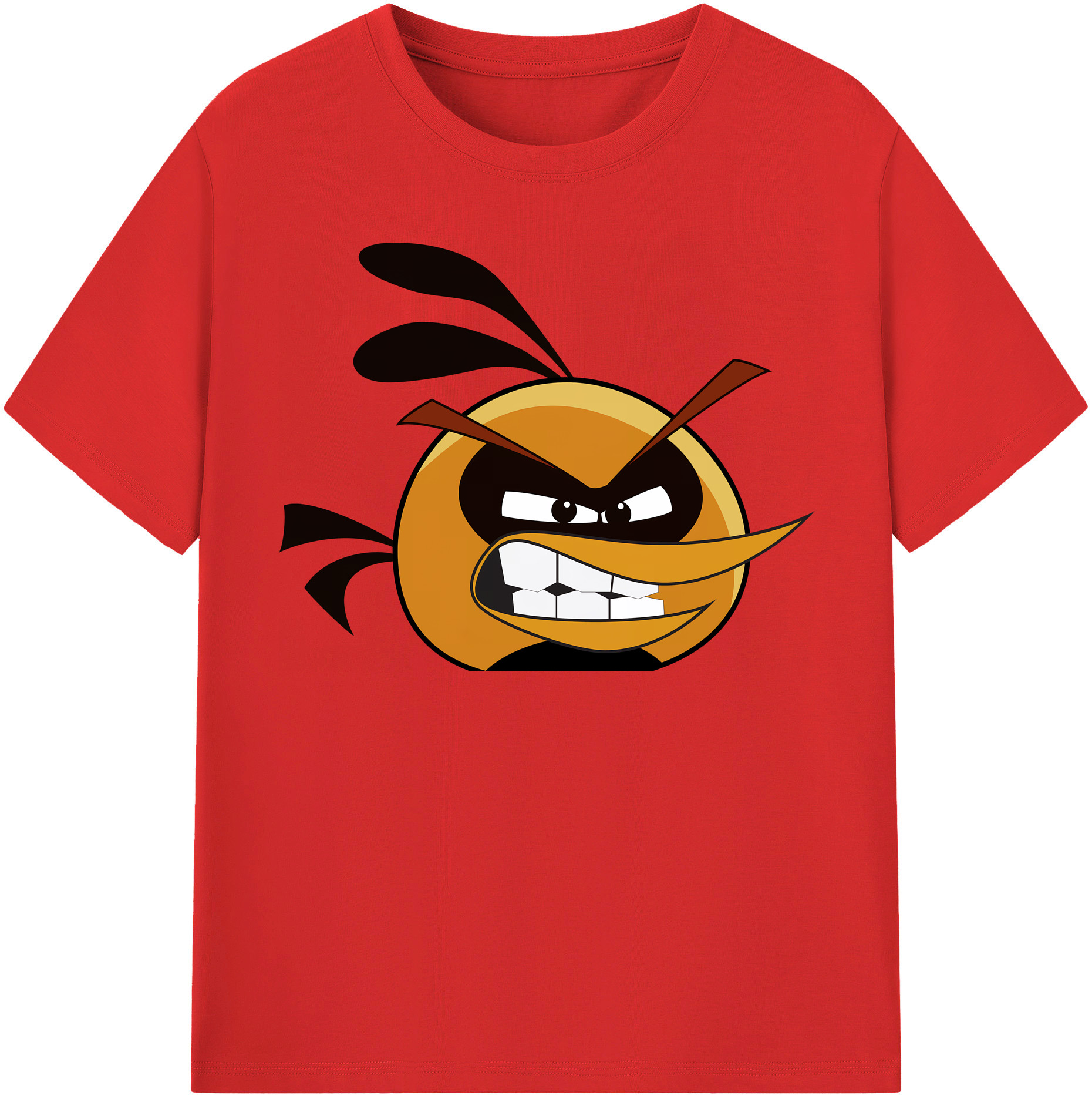 （画像用） Angry Birds アングリーバード レディースカジュアルプリントTシャツ（綿100％）