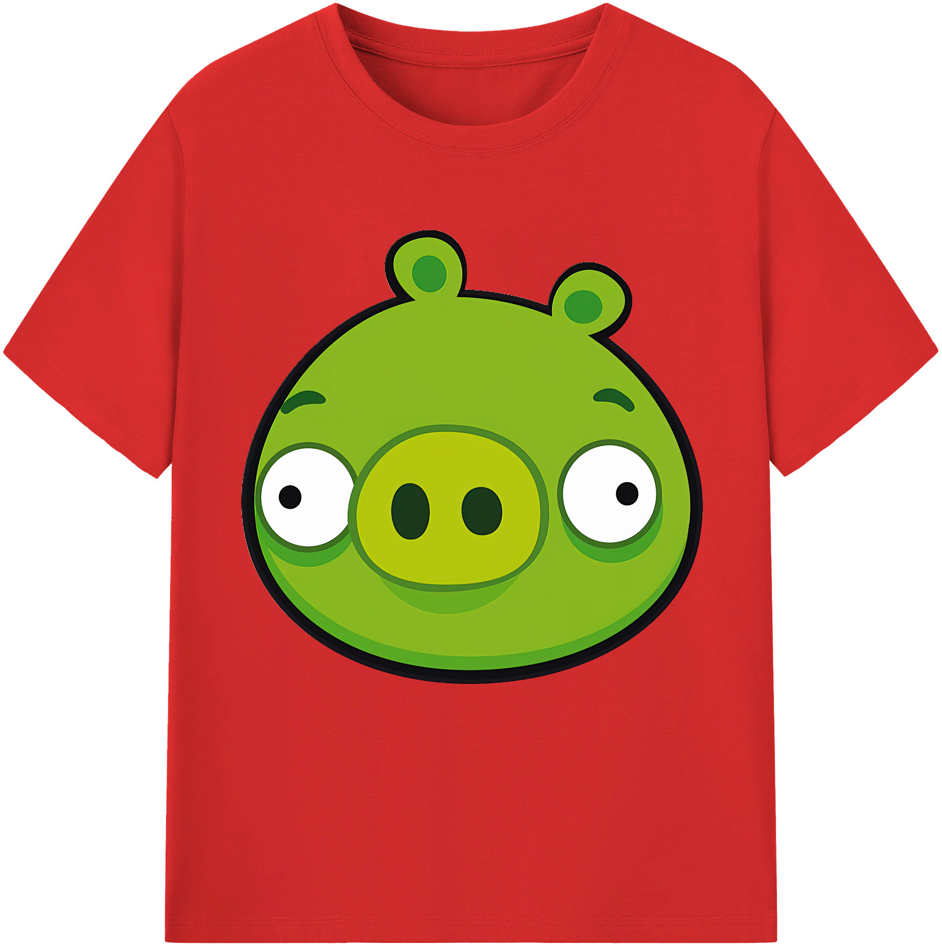 （画像用） Angry Birds アングリーバード レディースカジュアルプリントTシャツ（綿100％）