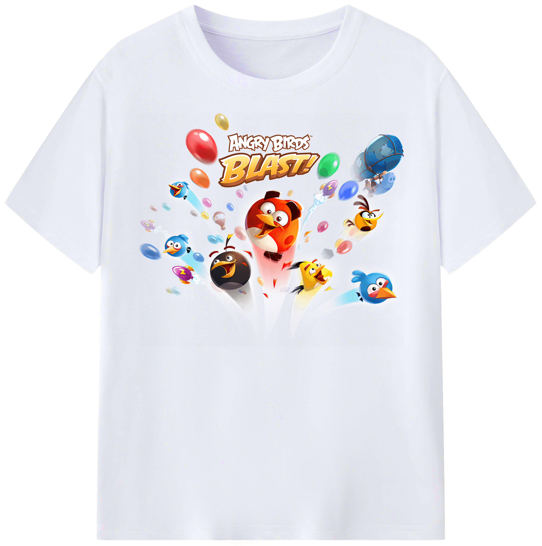 （画像用） Angry Birds アングリーバード レディースカジュアルプリントTシャツ（綿100％）