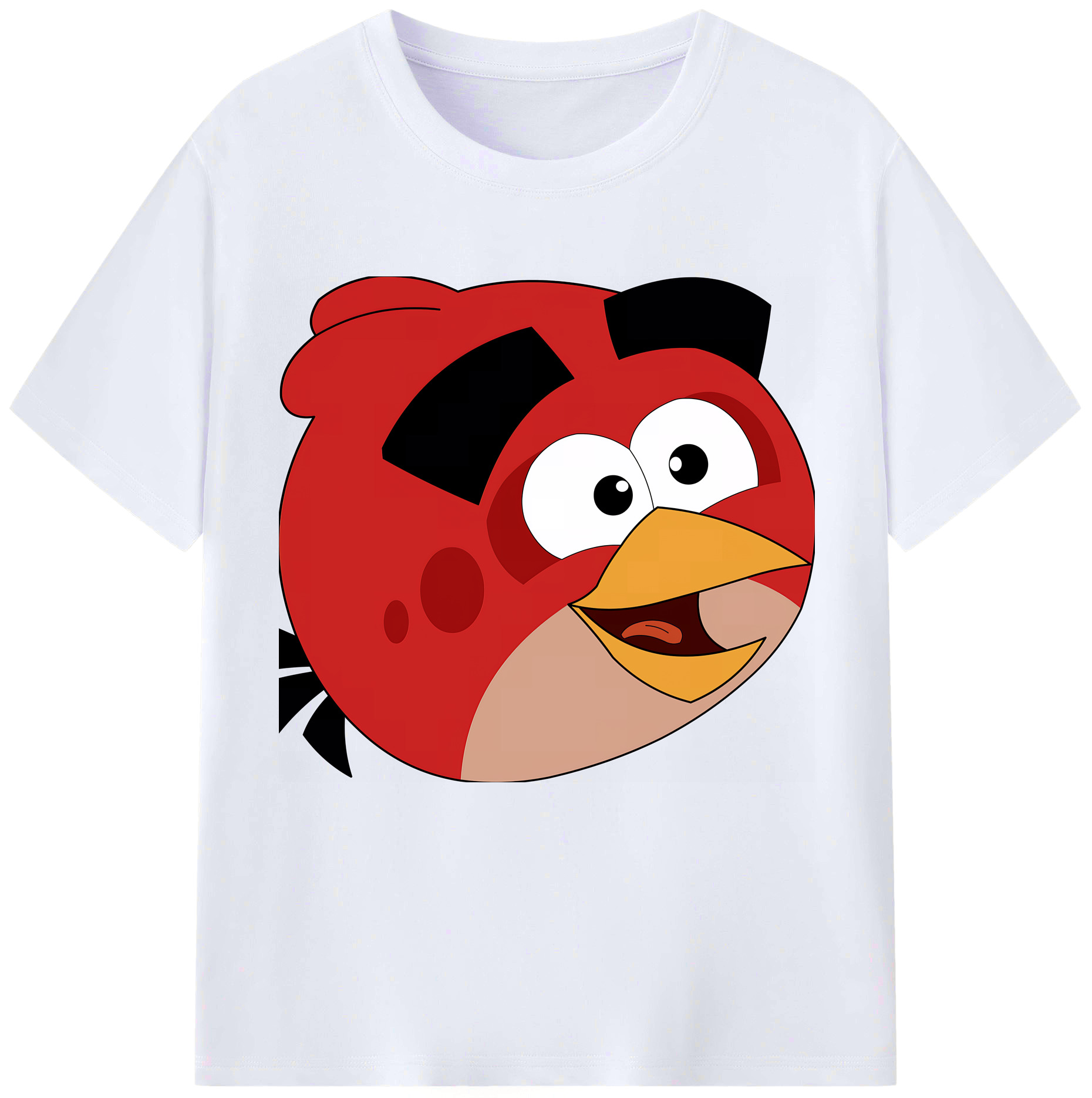 （画像用） Angry Birds アングリーバード レディースカジュアルプリントTシャツ（綿100％）
