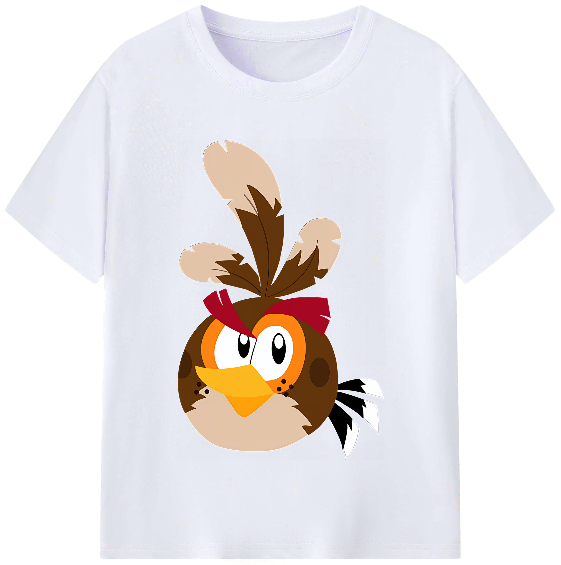 （画像用） Angry Birds アングリーバード レディースカジュアルプリントTシャツ（綿100％）